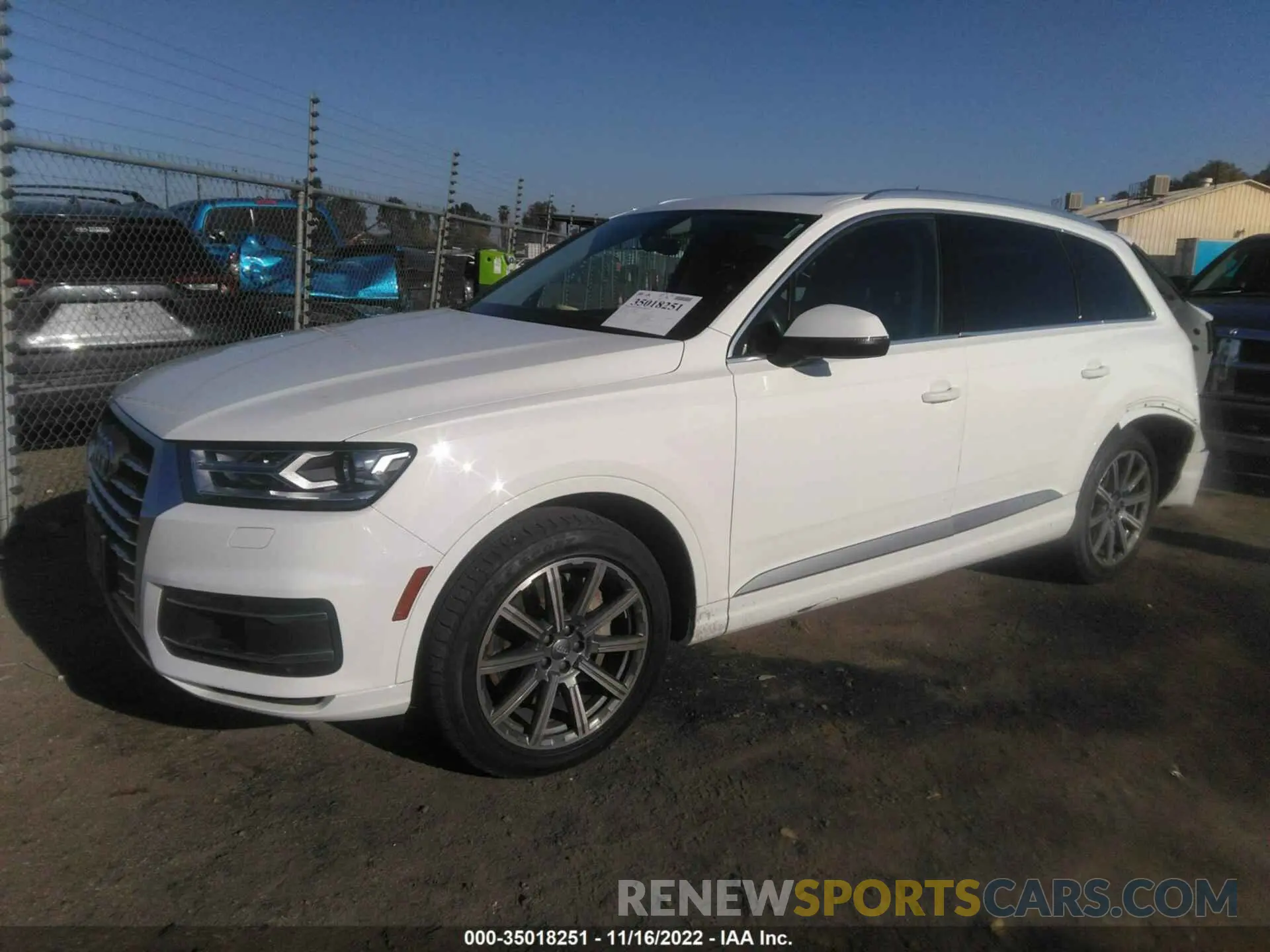 2 fotografías del automóvil dañado WA1AAAF72KD002575 AUDI Q7 2019