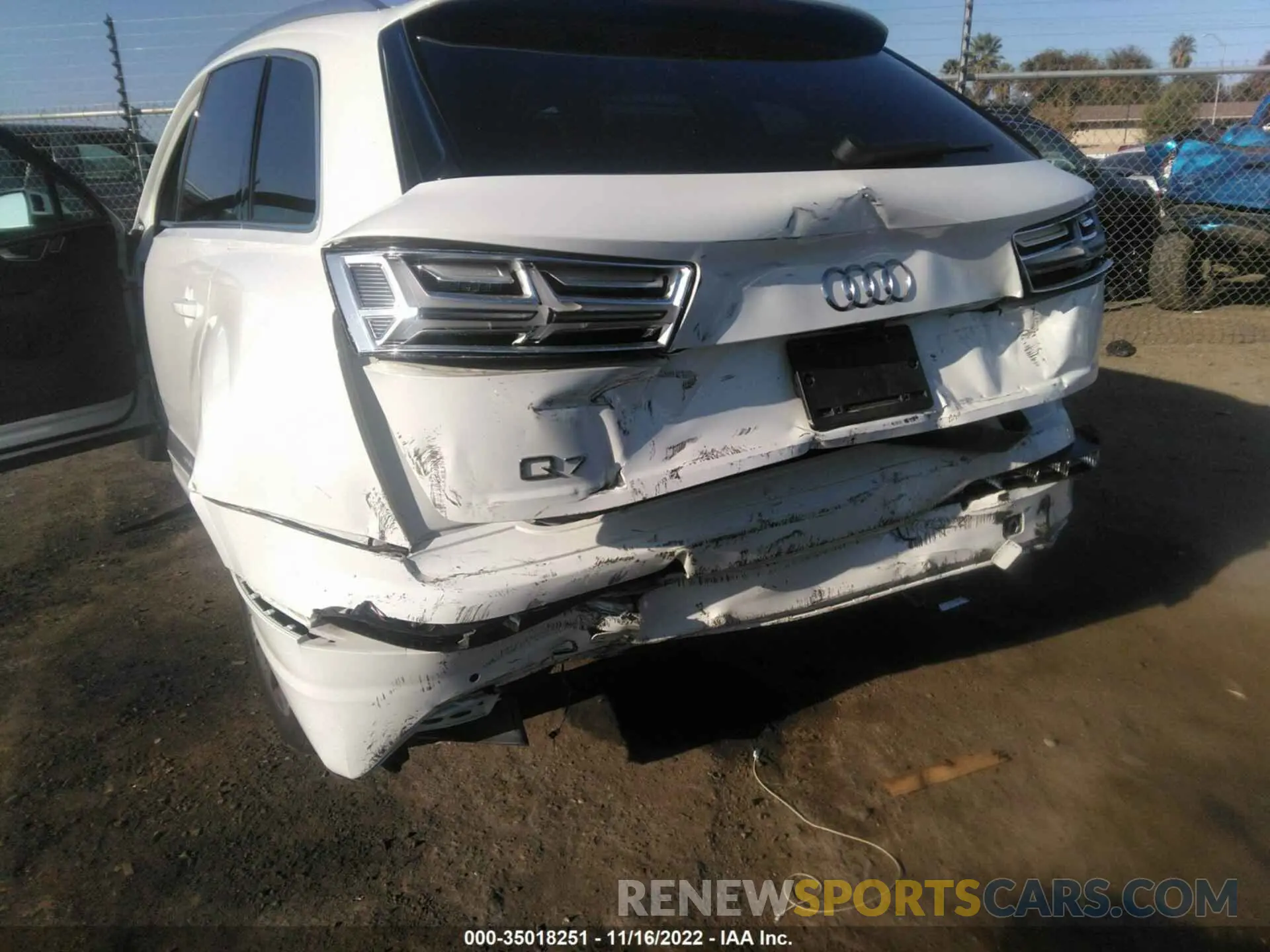 6 fotografías del automóvil dañado WA1AAAF72KD002575 AUDI Q7 2019
