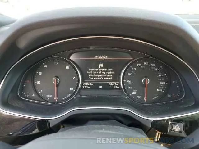 9 fotografías del automóvil dañado WA1AAAF72KD011499 AUDI Q7 2019