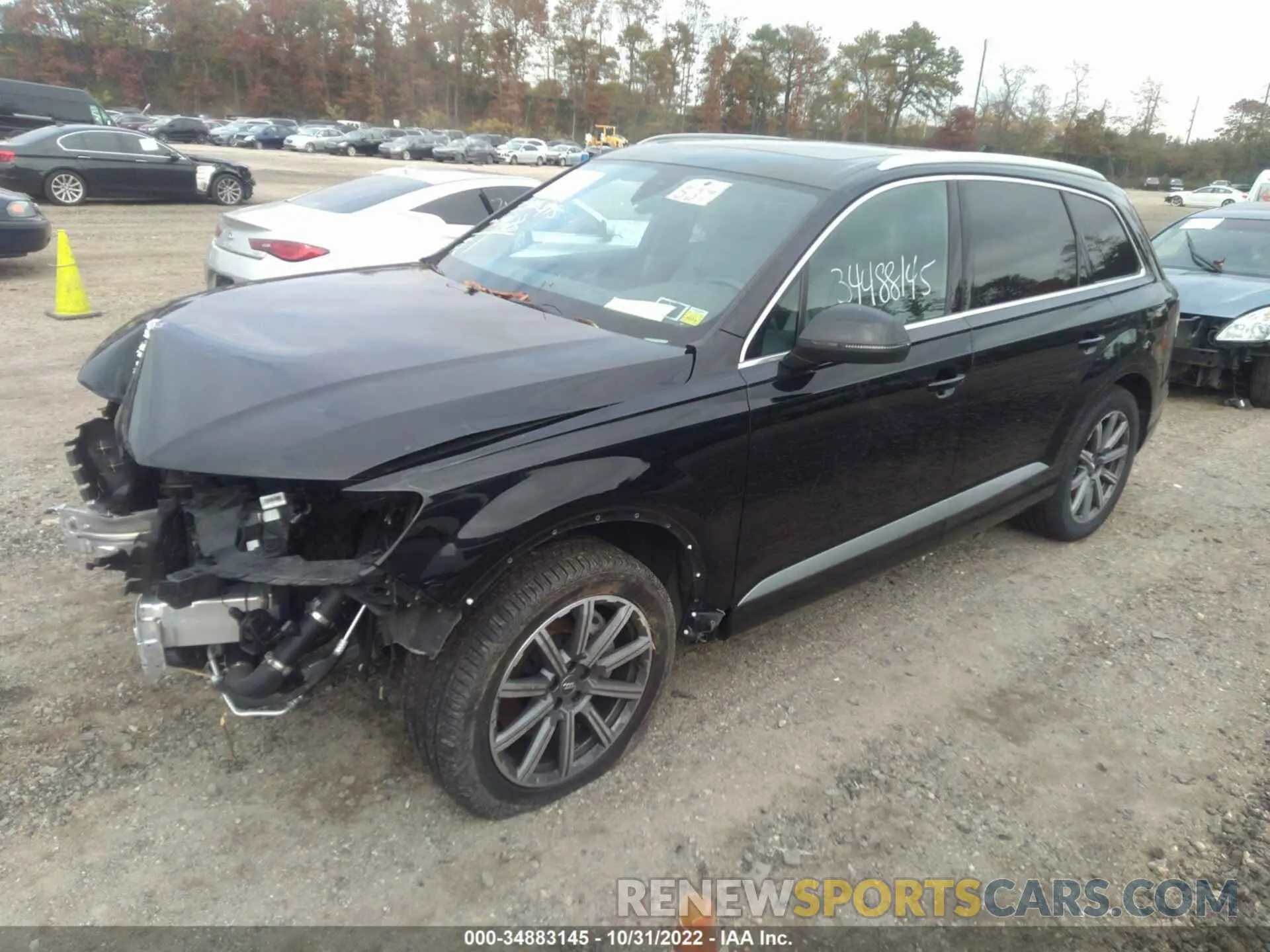 2 fotografías del automóvil dañado WA1AHAF70KD028670 AUDI Q7 2019