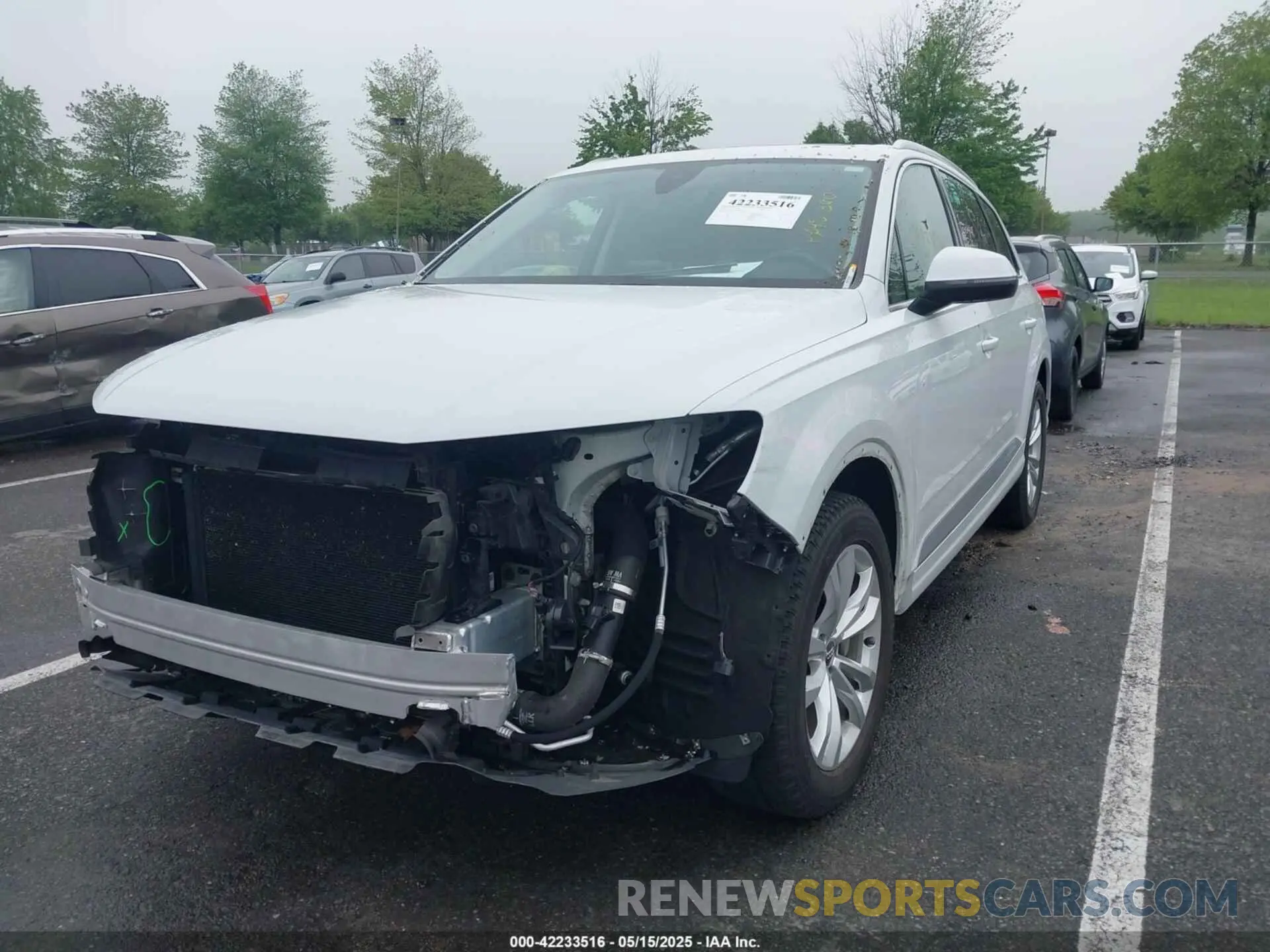 2 fotografías del automóvil dañado WA1AHAF72KD045048 AUDI Q7 2019