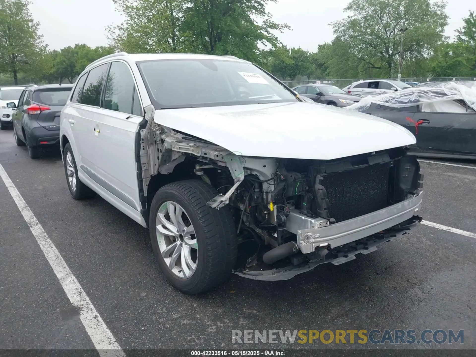 6 fotografías del automóvil dañado WA1AHAF72KD045048 AUDI Q7 2019