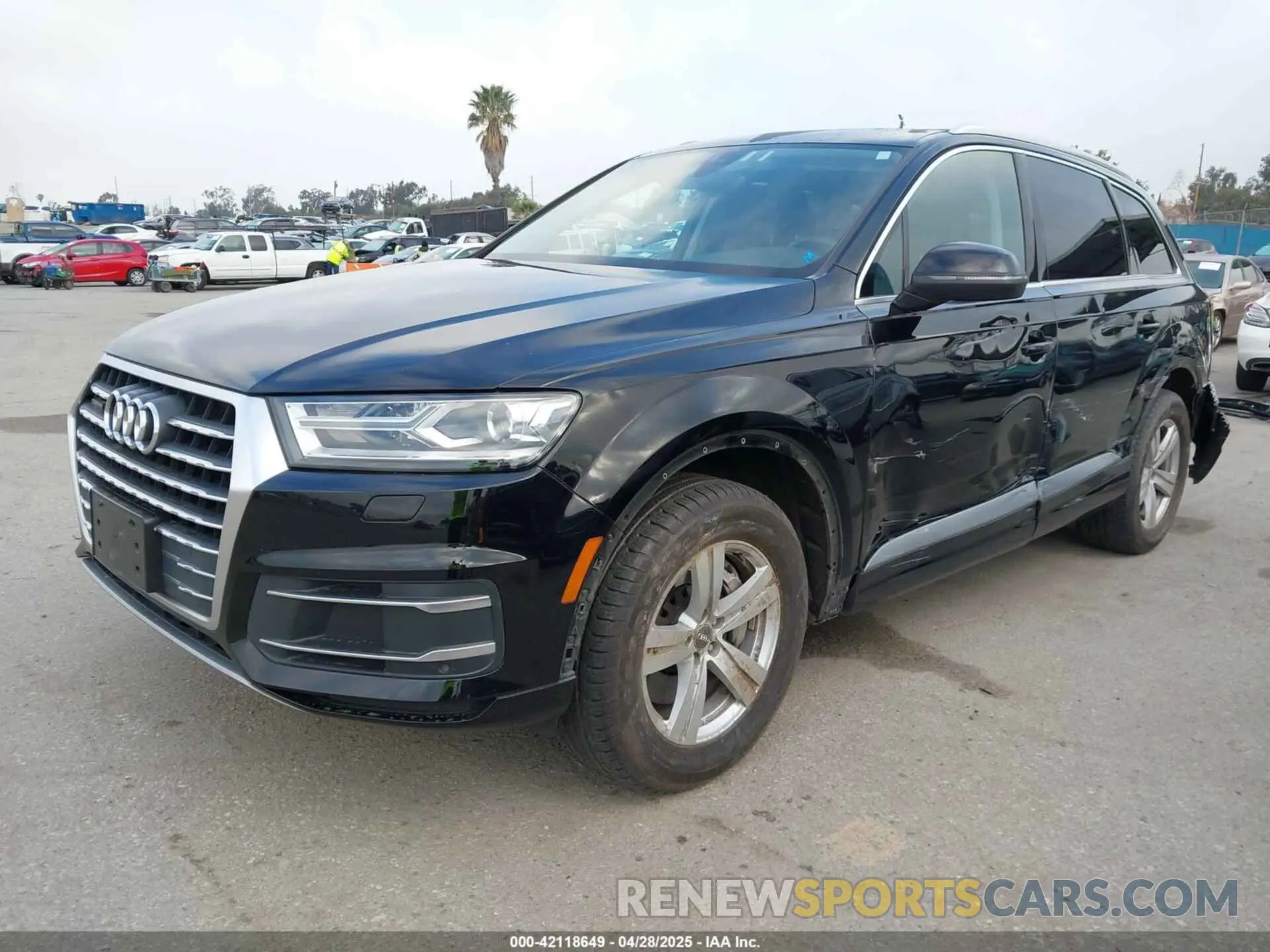 2 fotografías del automóvil dañado WA1AHAF73KD022295 AUDI Q7 2019
