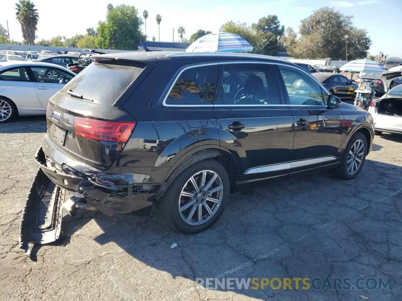 3 fotografías del automóvil dañado WA1AHAF74KD027747 AUDI Q7 2019