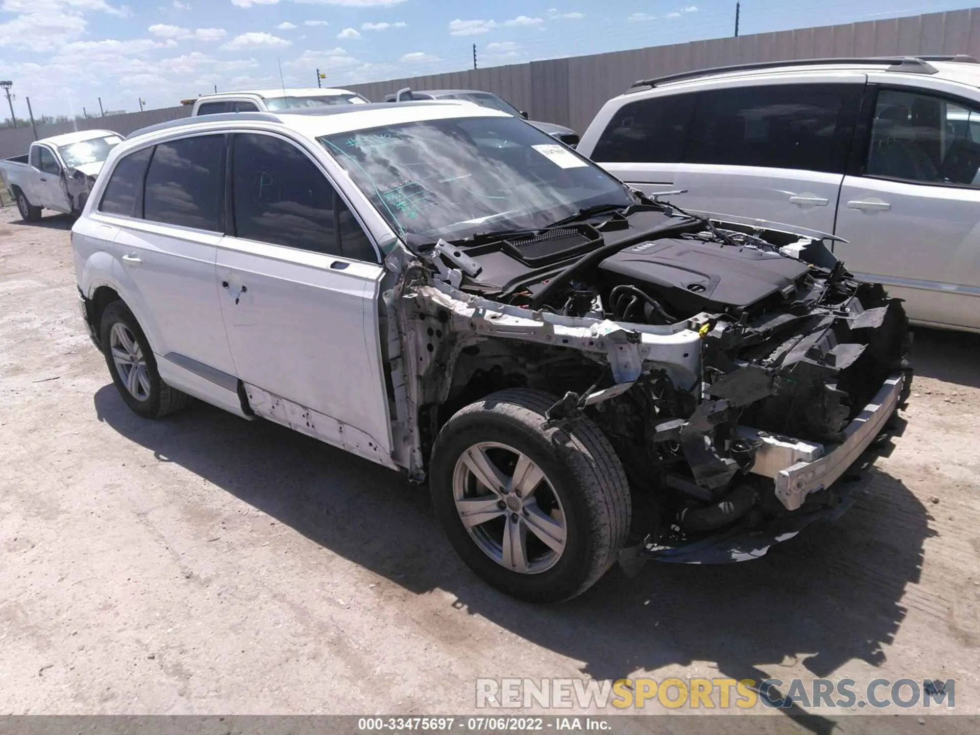1 fotografías del automóvil dañado WA1AHAF78KD023331 AUDI Q7 2019