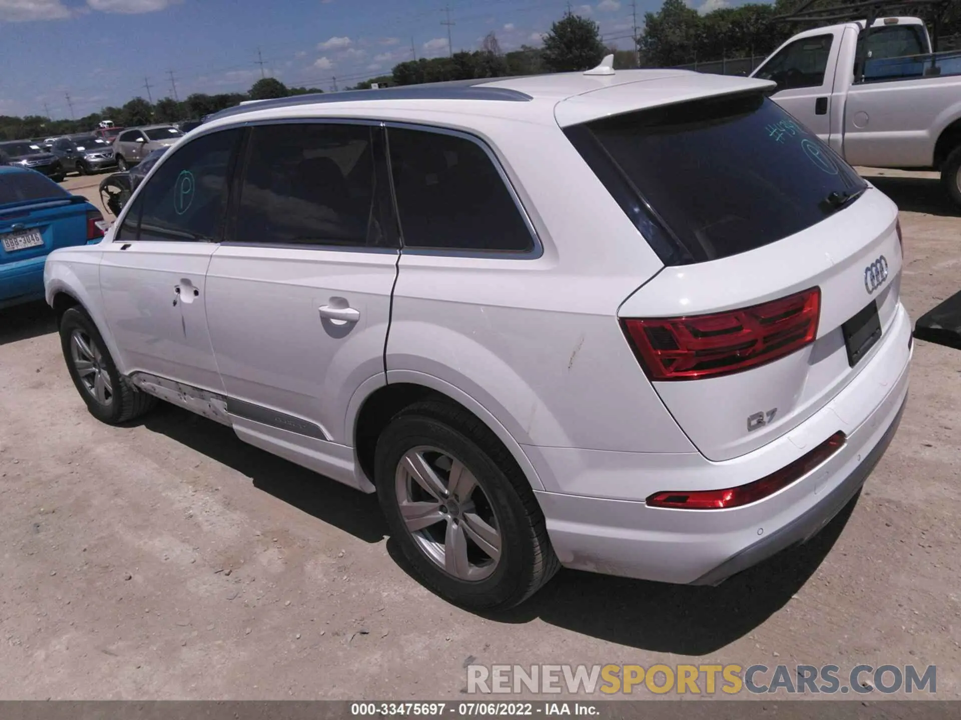 3 fotografías del automóvil dañado WA1AHAF78KD023331 AUDI Q7 2019