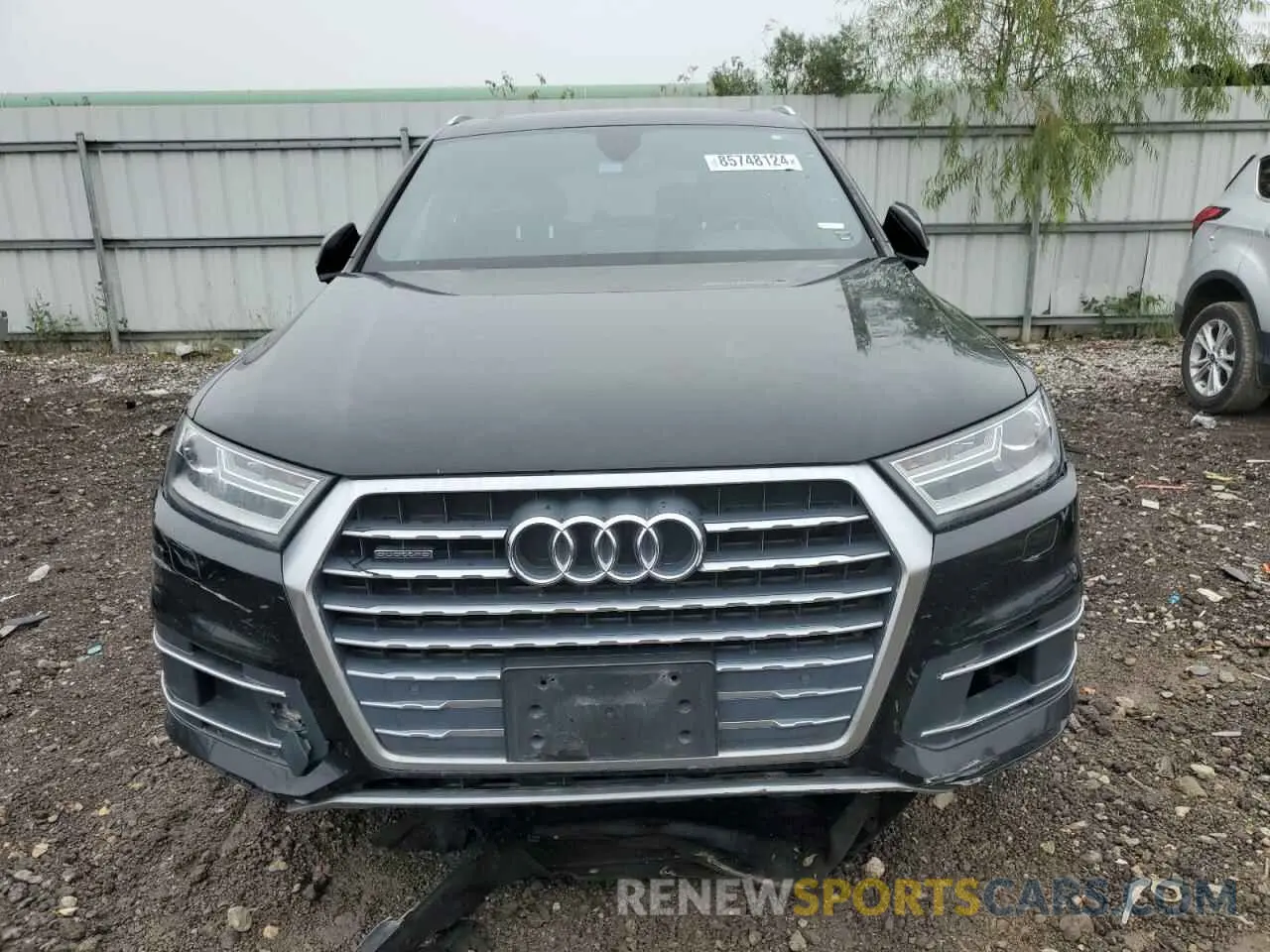 5 fotografías del automóvil dañado WA1AHAF7XKD018826 AUDI Q7 2019