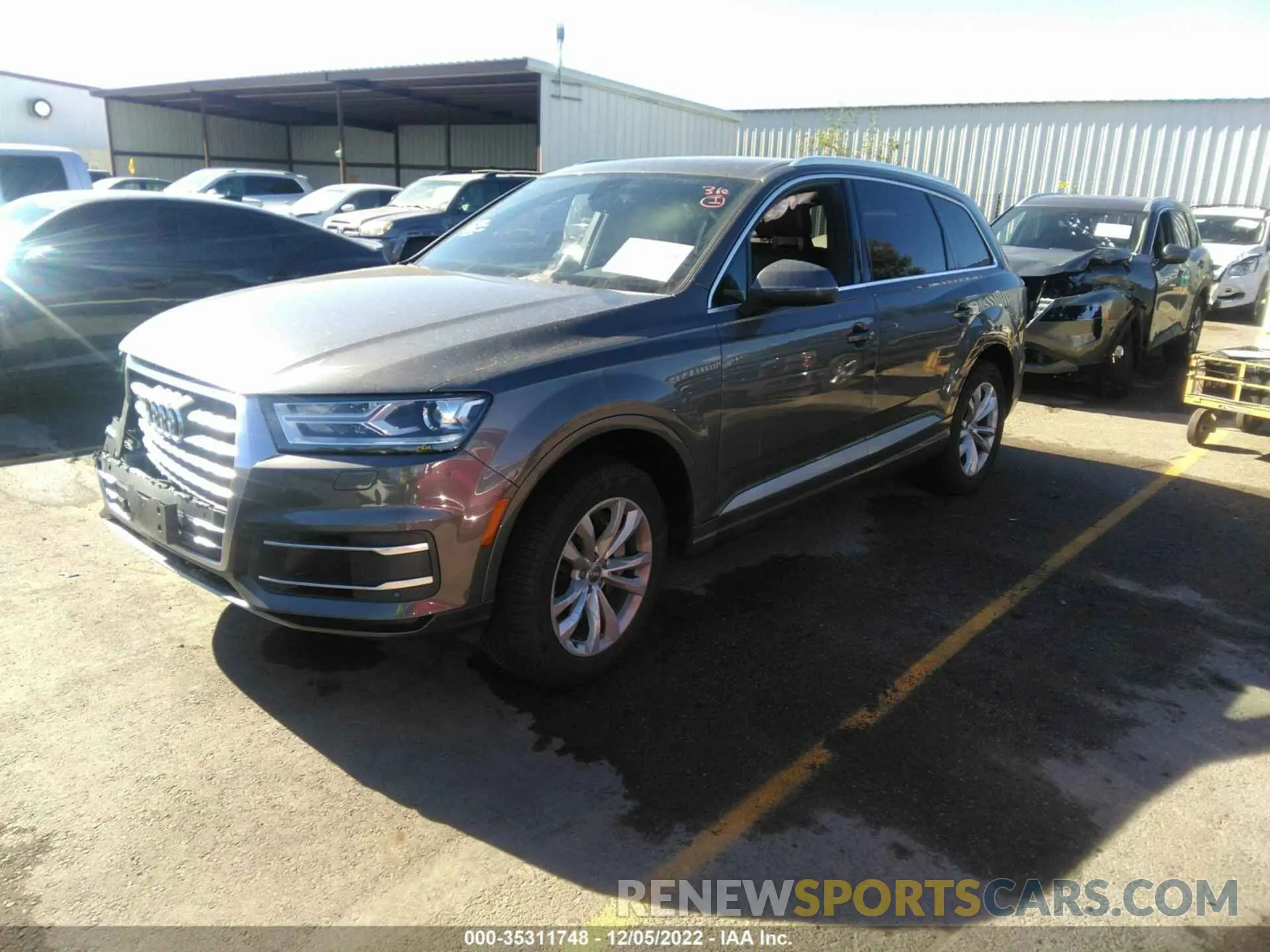 2 fotografías del automóvil dañado WA1AHAF7XKD033892 AUDI Q7 2019