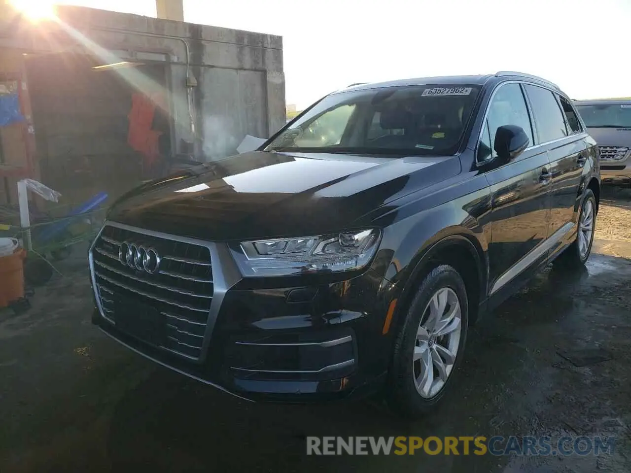 2 fotografías del automóvil dañado WA1LAAF71KD042302 AUDI Q7 2019