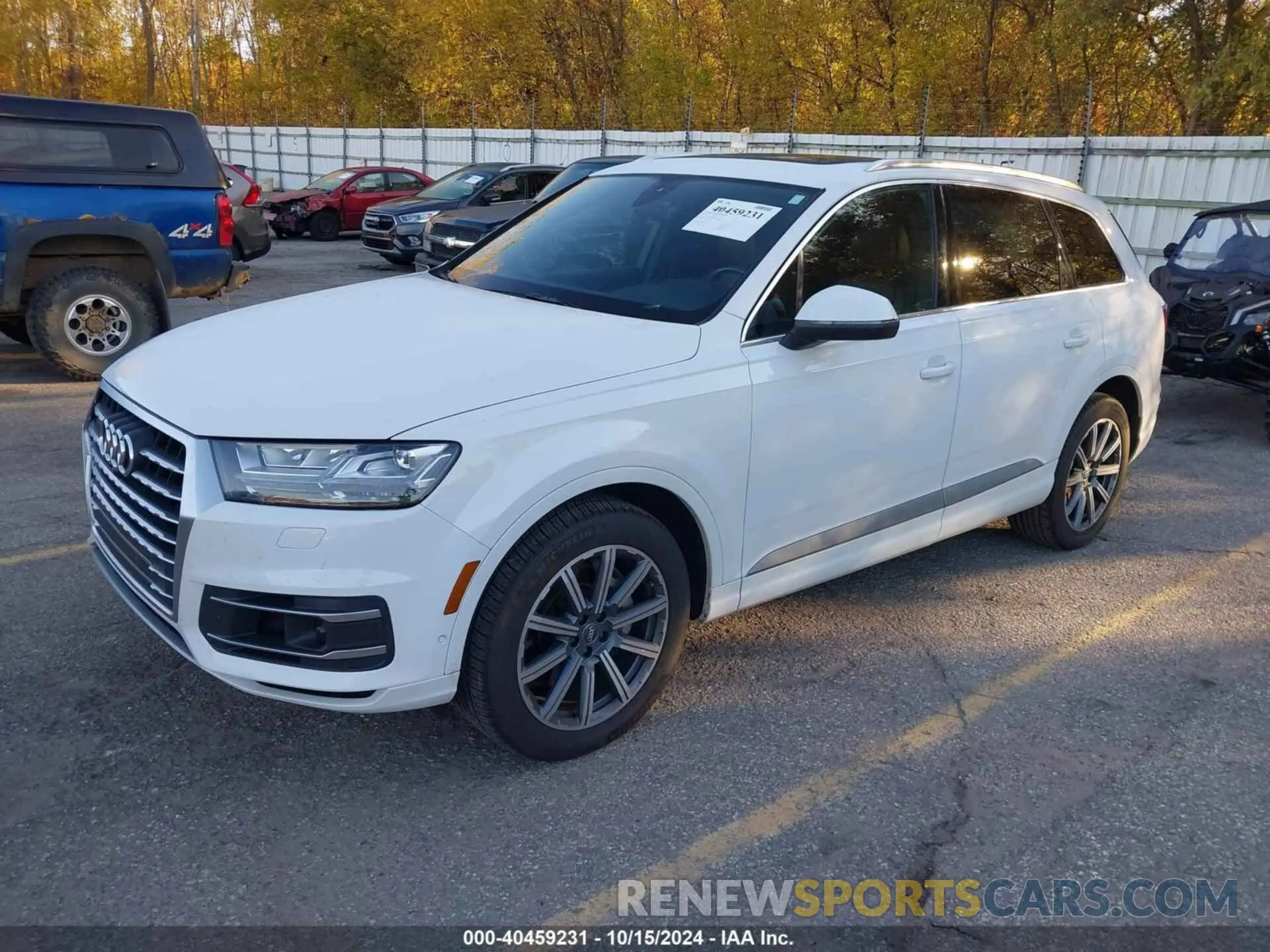 2 fotografías del automóvil dañado WA1LAAF74KD006720 AUDI Q7 2019