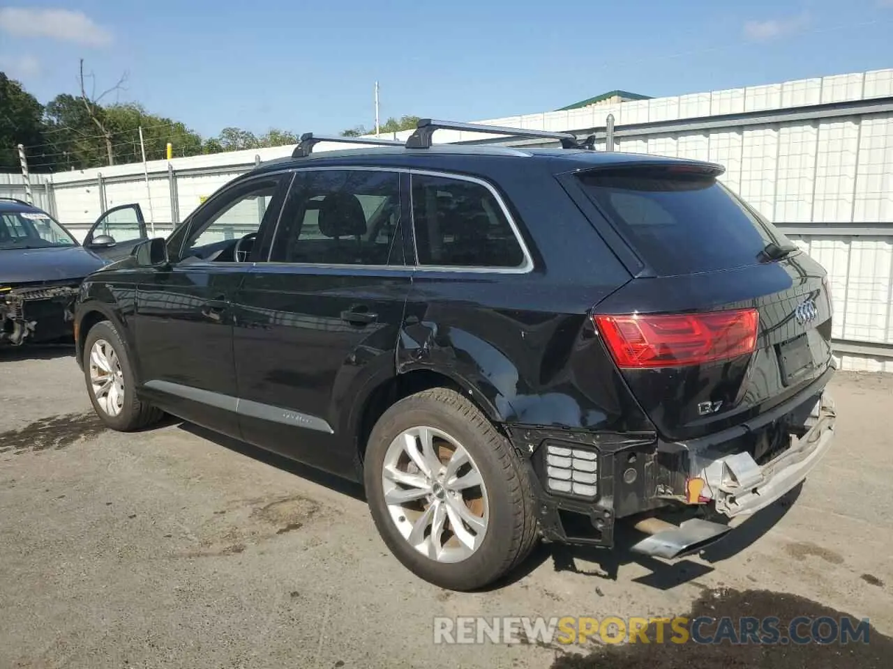2 fotografías del automóvil dañado WA1LAAF74KD045890 AUDI Q7 2019