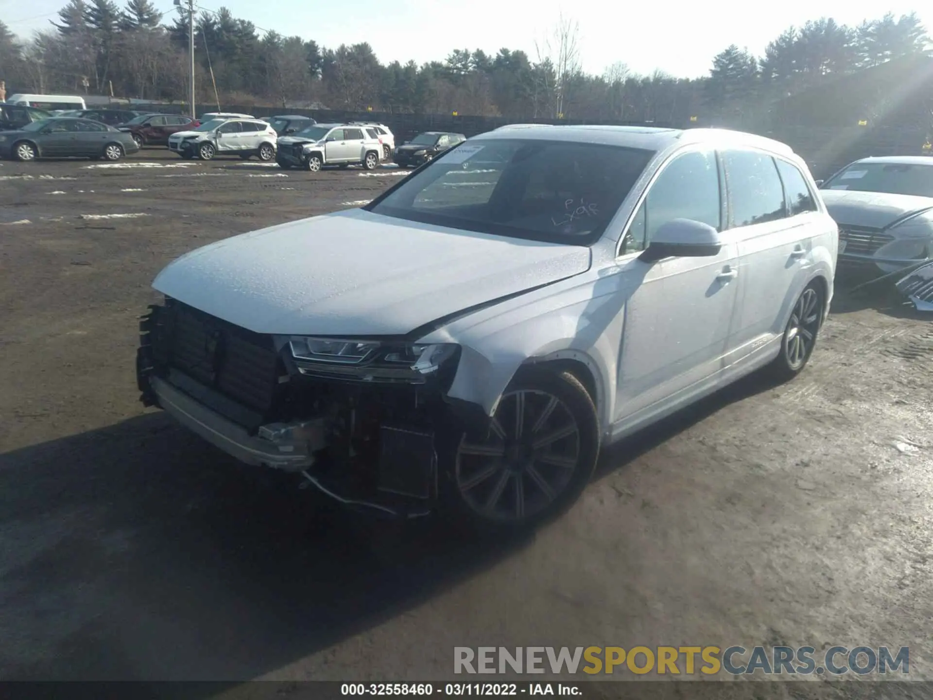 2 fotografías del automóvil dañado WA1LAAF75KD047194 AUDI Q7 2019