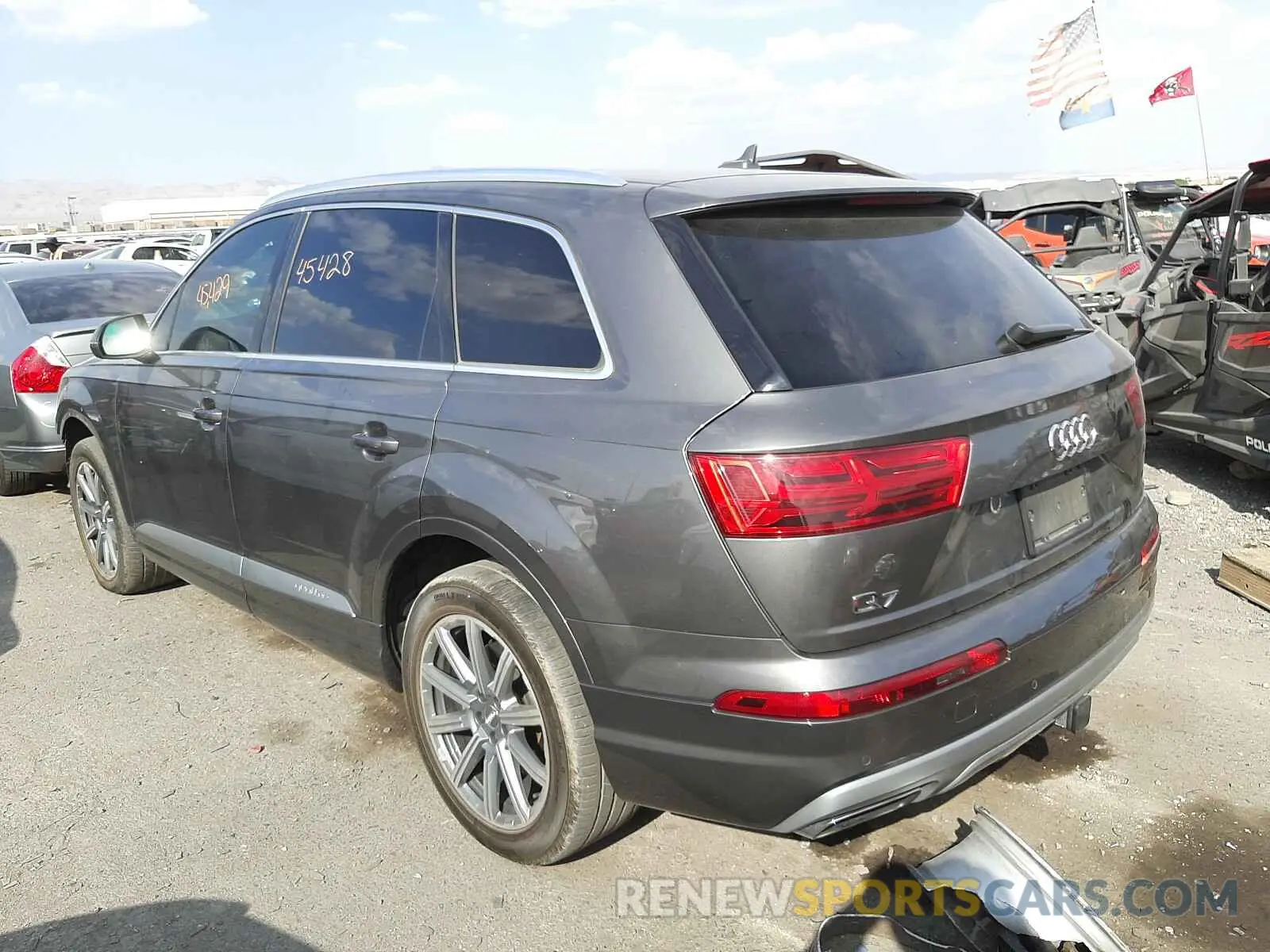 3 fotografías del automóvil dañado WA1LAAF76KD002278 AUDI Q7 2019