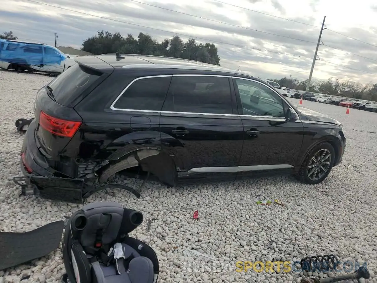 3 fotografías del automóvil dañado WA1LAAF78KD038134 AUDI Q7 2019