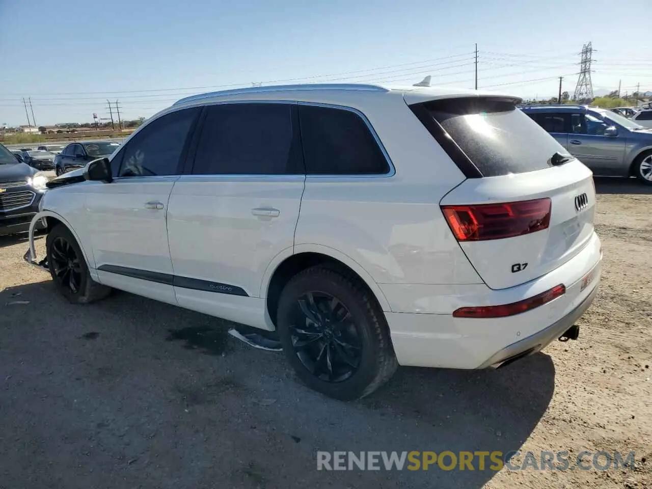2 fotografías del automóvil dañado WA1LAAF79KD043150 AUDI Q7 2019