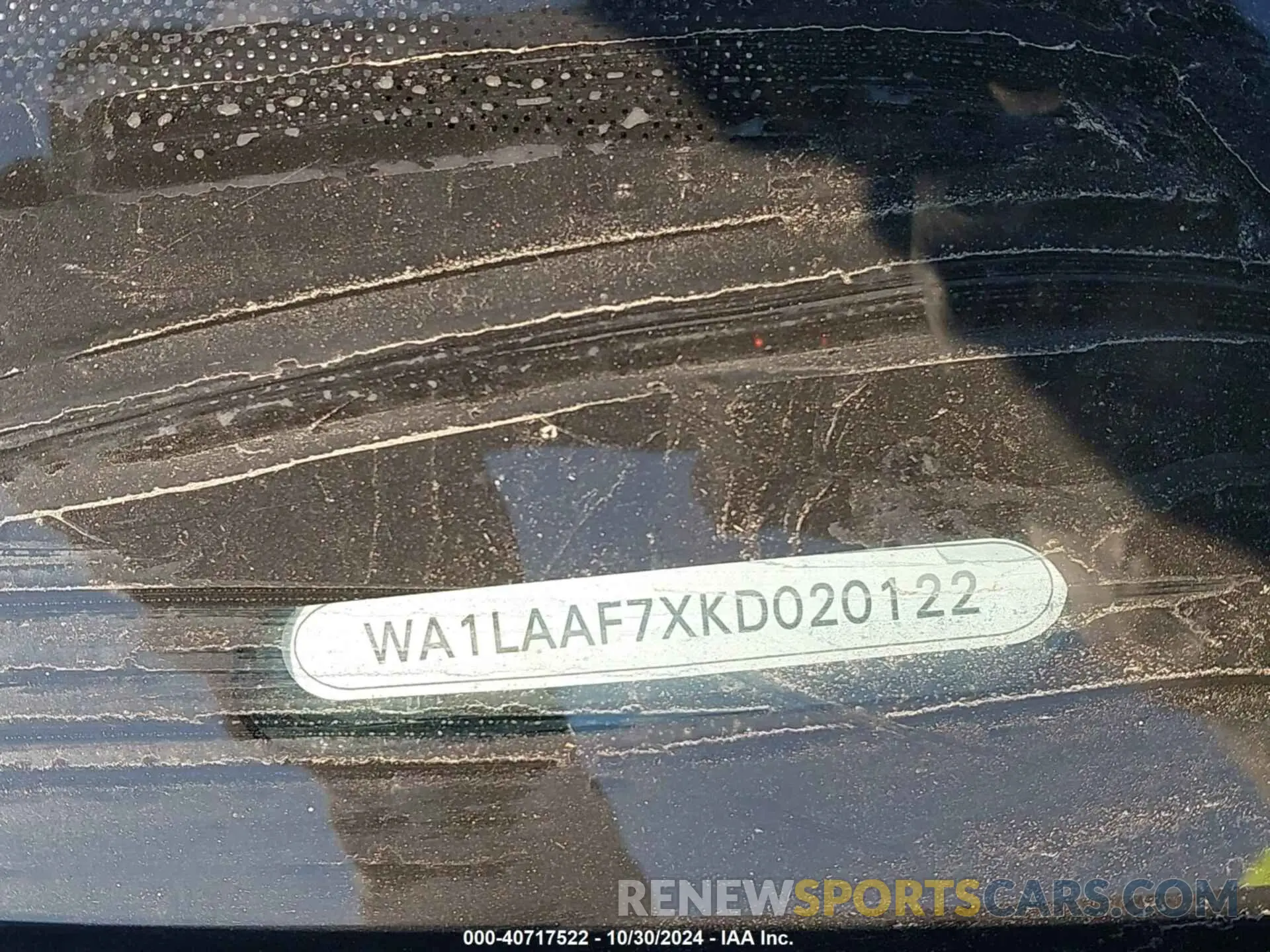 9 fotografías del automóvil dañado WA1LAAF7XKD020122 AUDI Q7 2019