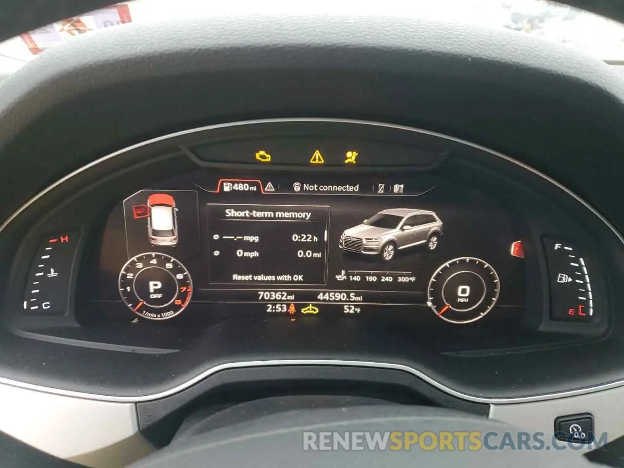 9 fotografías del automóvil dañado WA1LHAF71KD023633 AUDI Q7 2019