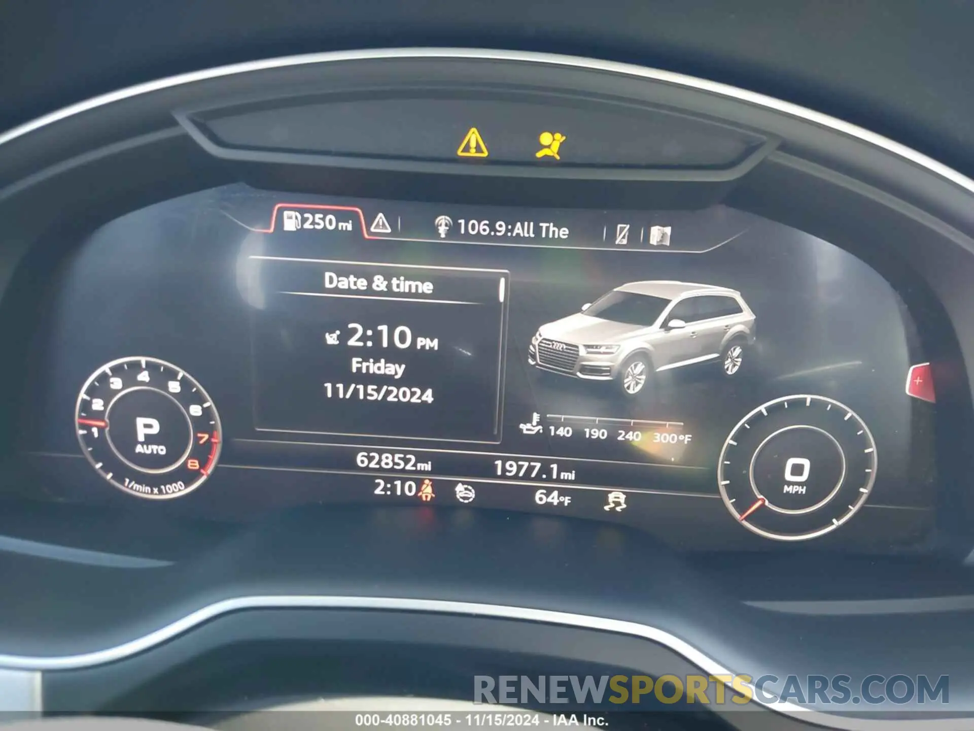 7 fotografías del automóvil dañado WA1LHAF72KD030056 AUDI Q7 2019