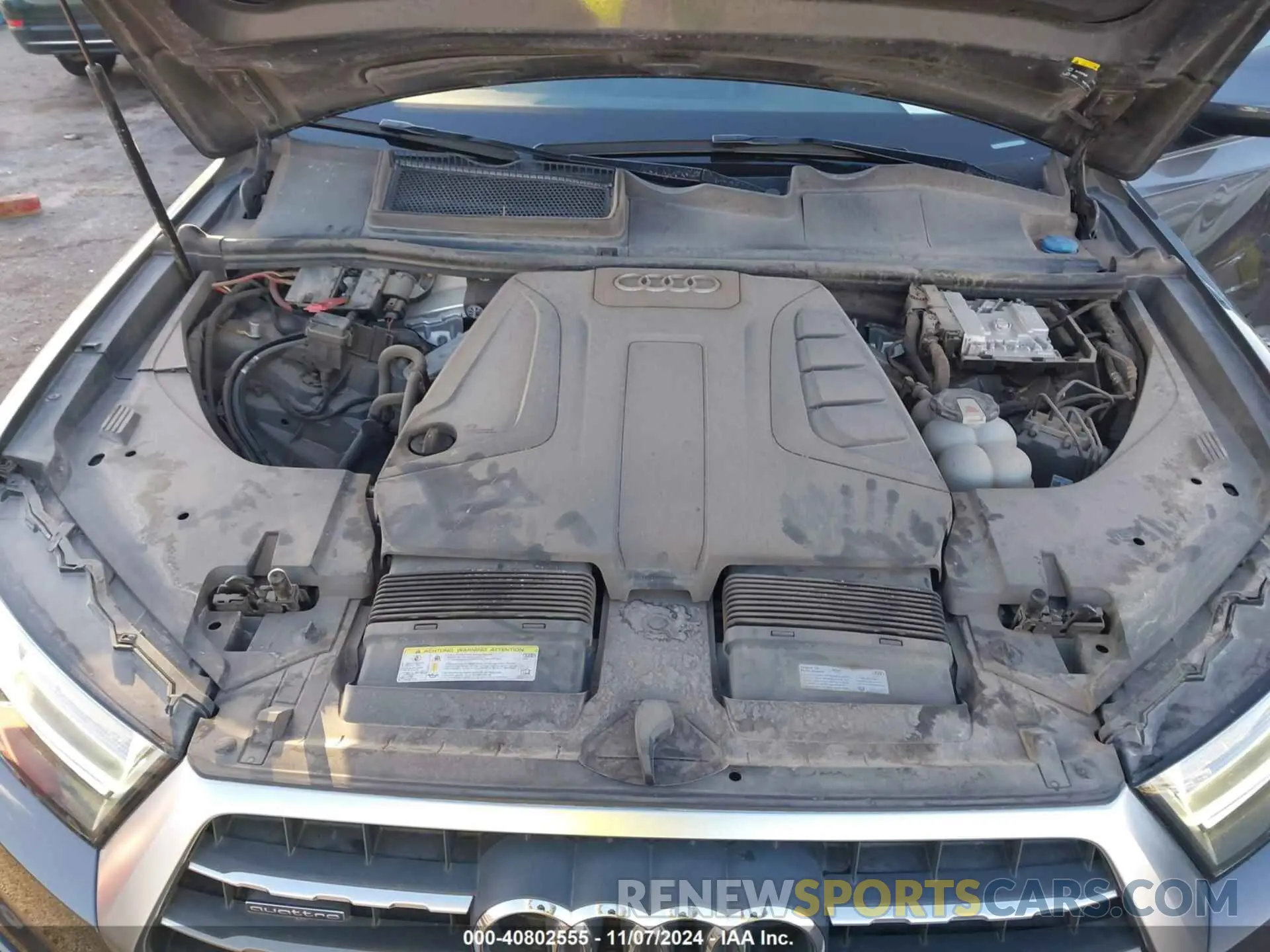 10 fotografías del automóvil dañado WA1LHAF73KD022807 AUDI Q7 2019