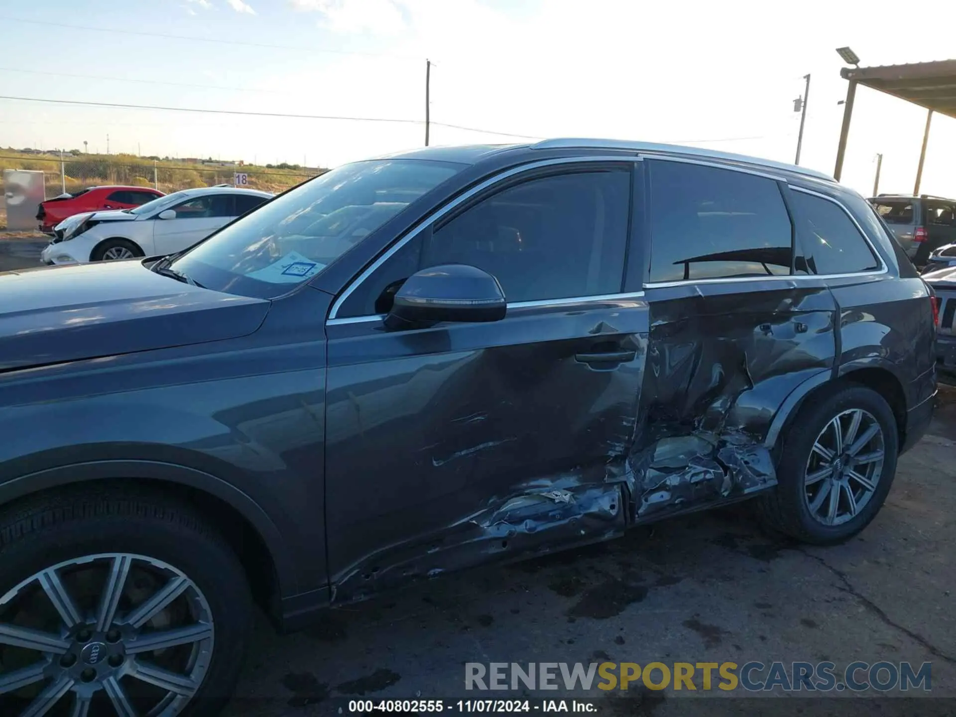 6 fotografías del automóvil dañado WA1LHAF73KD022807 AUDI Q7 2019