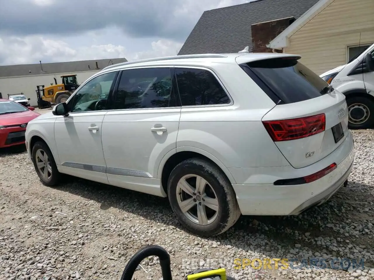 2 fotografías del automóvil dañado WA1LHAF73KD036495 AUDI Q7 2019