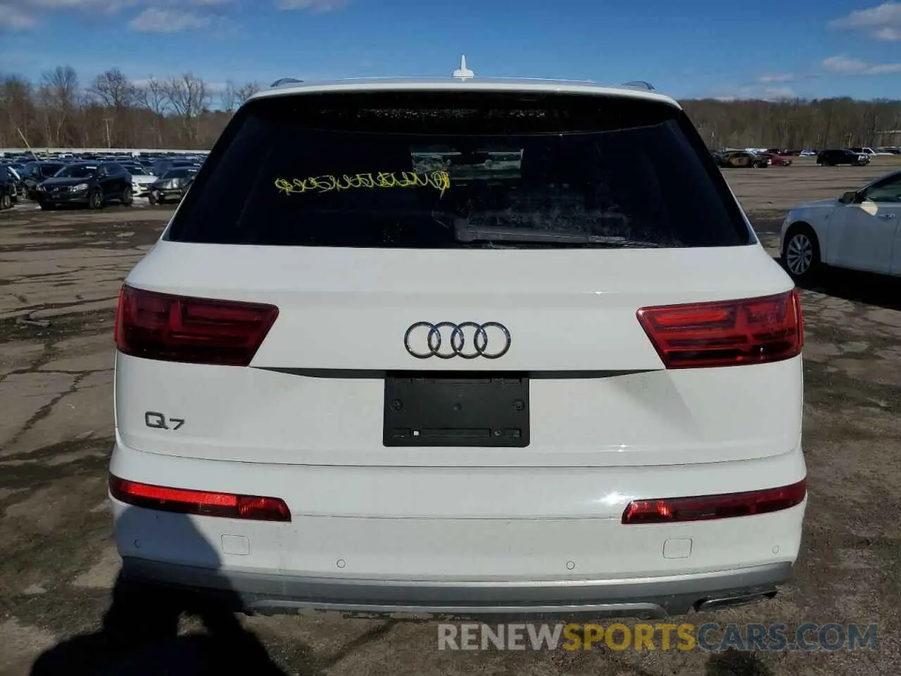 6 fotografías del automóvil dañado WA1LHAF75KD021559 AUDI Q7 2019