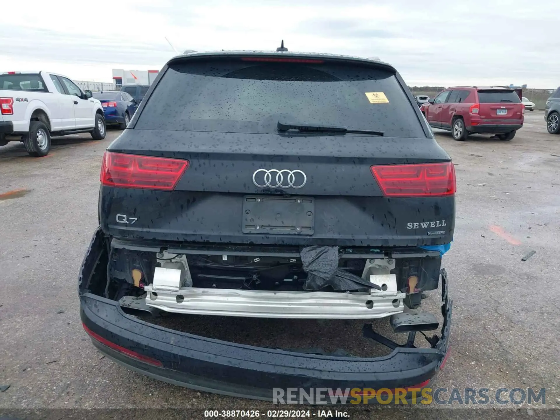 16 fotografías del automóvil dañado WA1LHAF75KD033226 AUDI Q7 2019