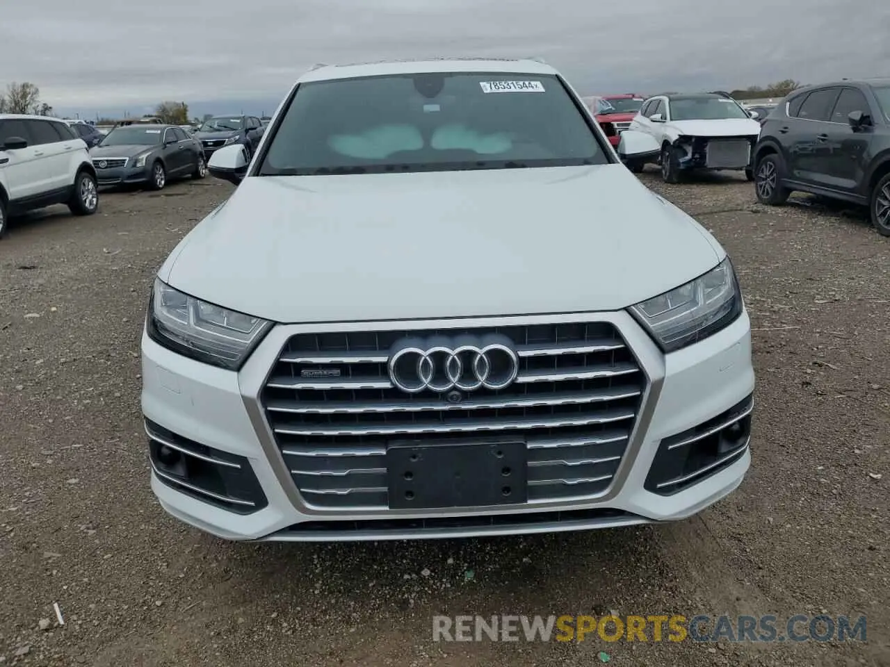 5 fotografías del automóvil dañado WA1LHAF76KD024017 AUDI Q7 2019