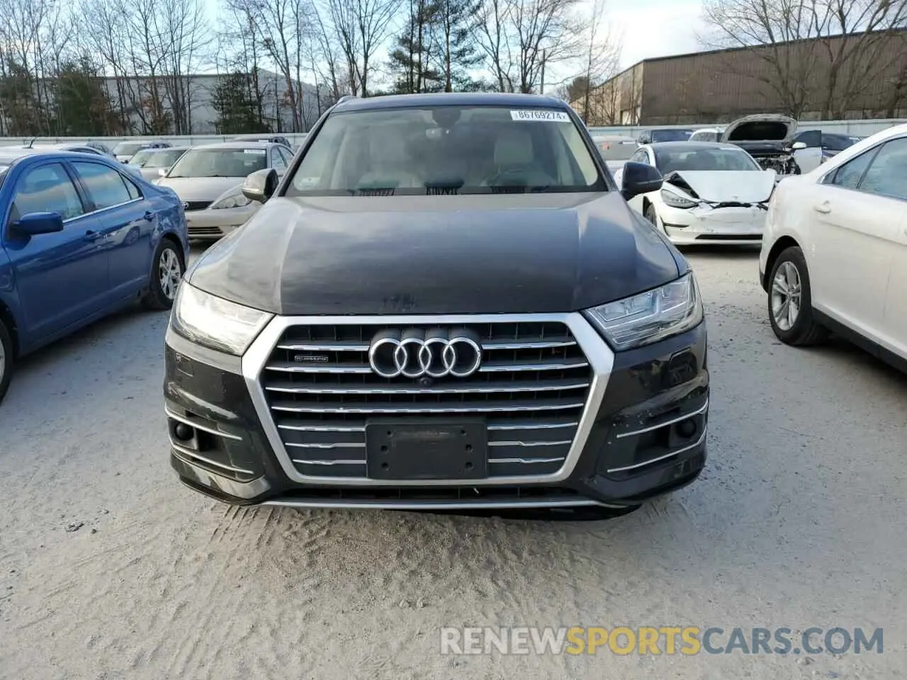 5 fotografías del automóvil dañado WA1LHAF79KD017563 AUDI Q7 2019