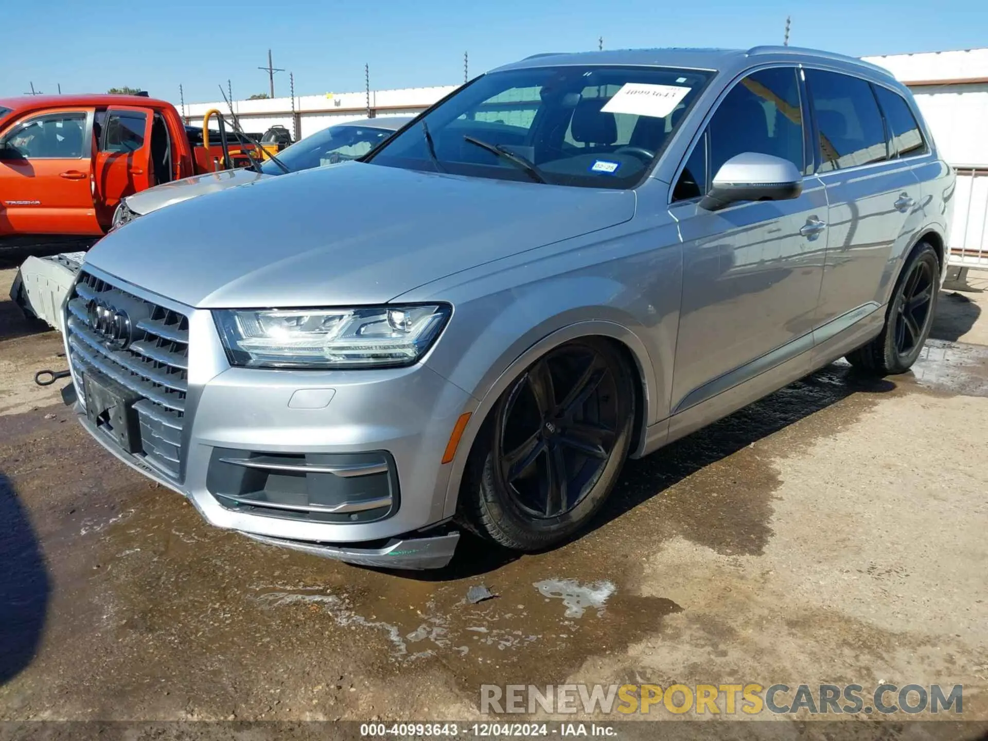 2 fotografías del automóvil dañado WA1LHAF7XKD014784 AUDI Q7 2019