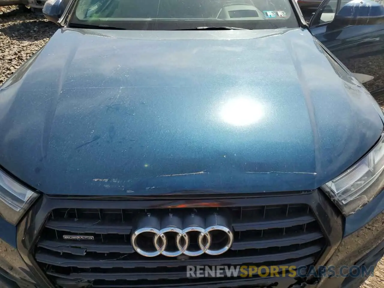 12 fotografías del automóvil dañado WA1VAAF74KD037247 AUDI Q7 2019