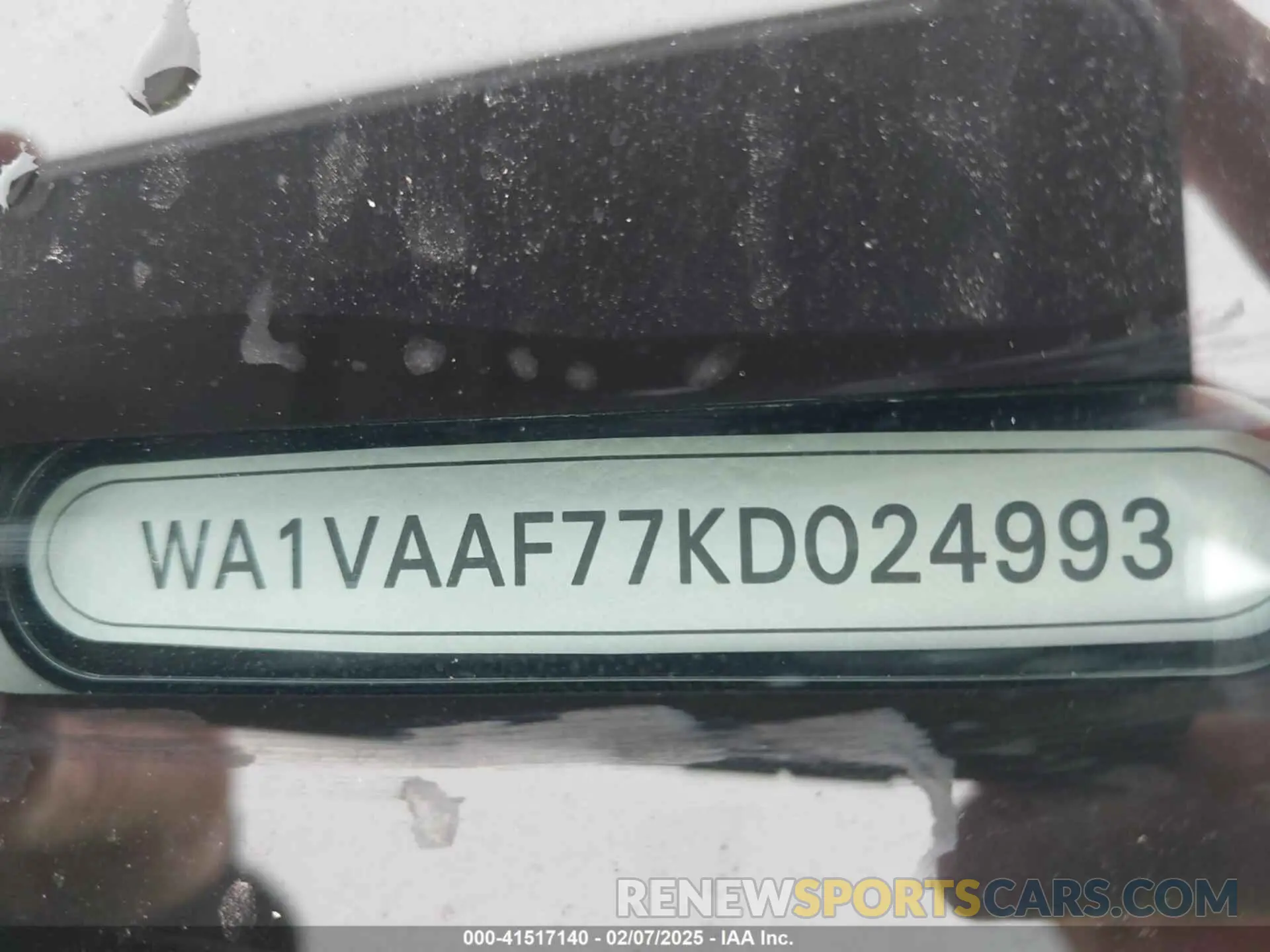 18 fotografías del automóvil dañado WA1VAAF77KD024993 AUDI Q7 2019