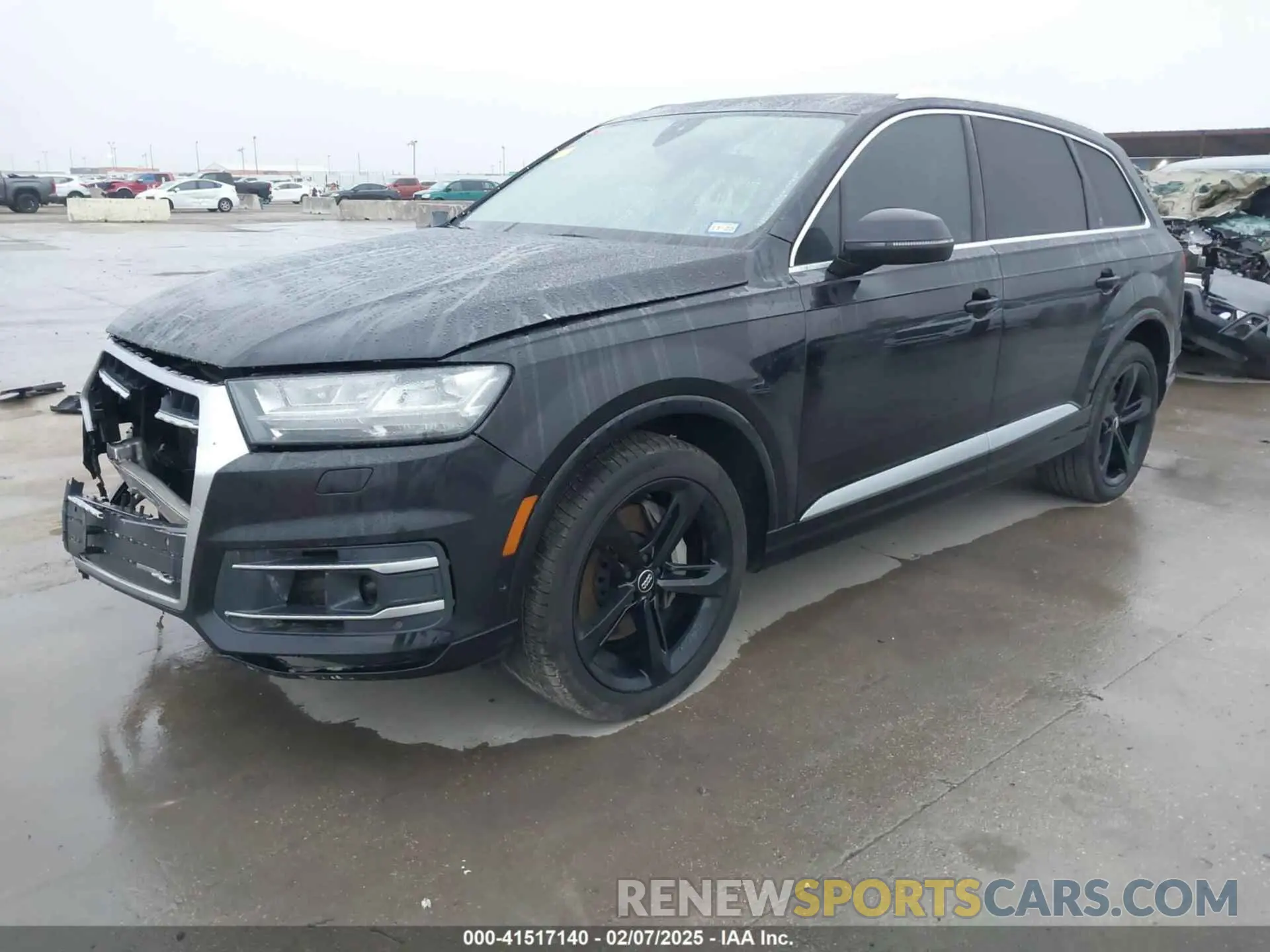 2 fotografías del automóvil dañado WA1VAAF77KD024993 AUDI Q7 2019