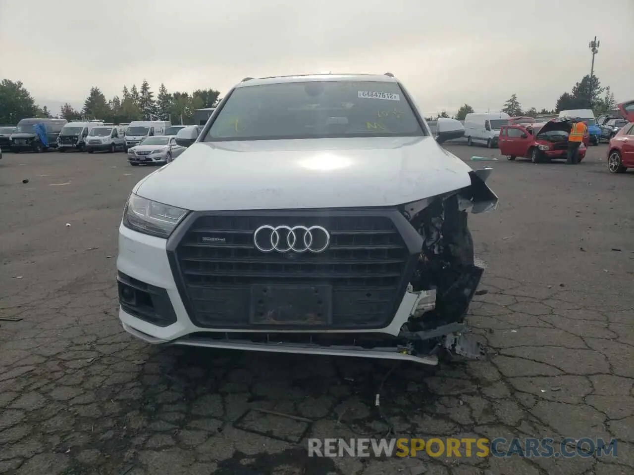 9 fotografías del automóvil dañado WA1VAAF79KD009721 AUDI Q7 2019
