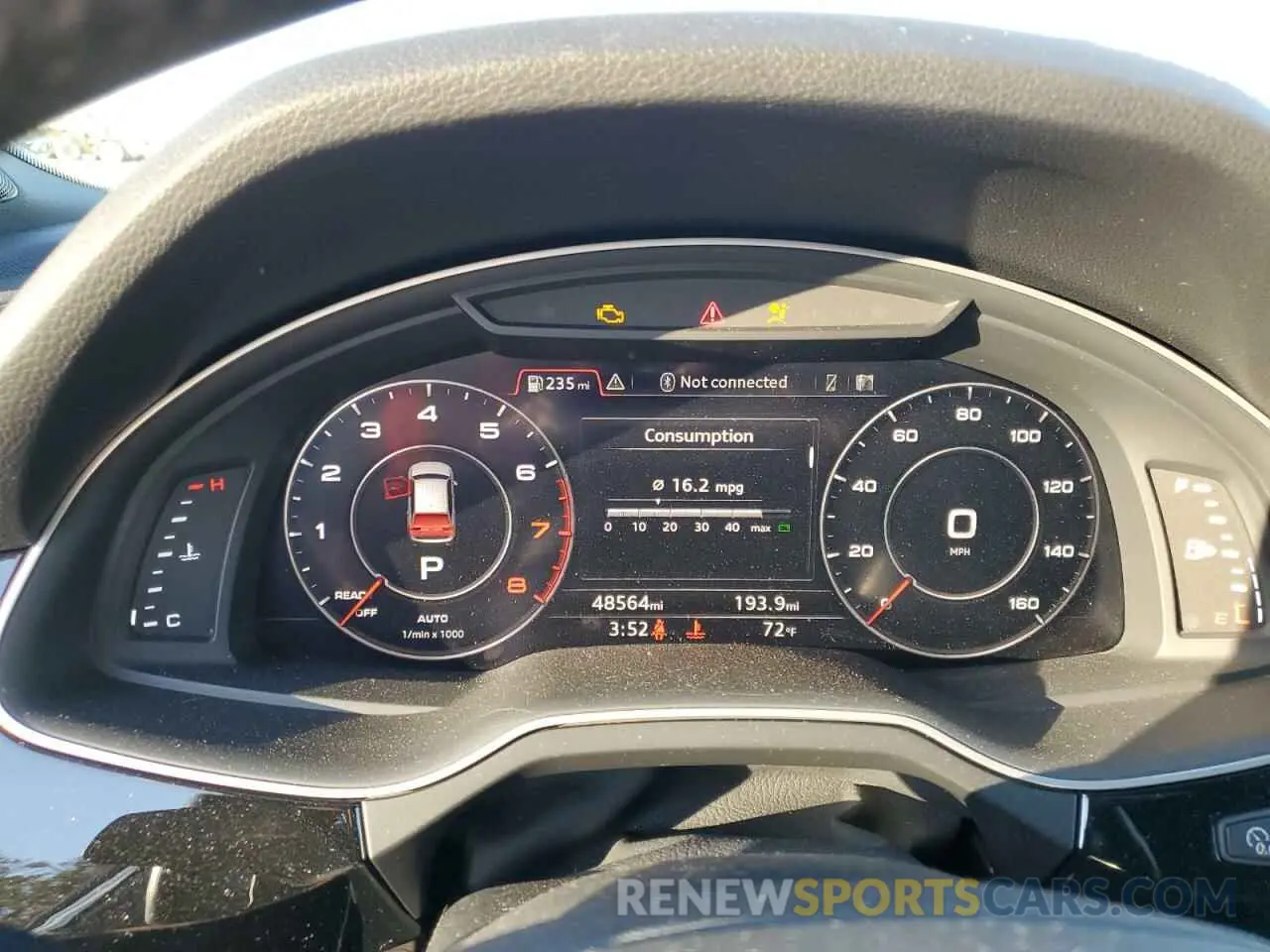 9 fotografías del automóvil dañado WA1VABF73KD025984 AUDI Q7 2019