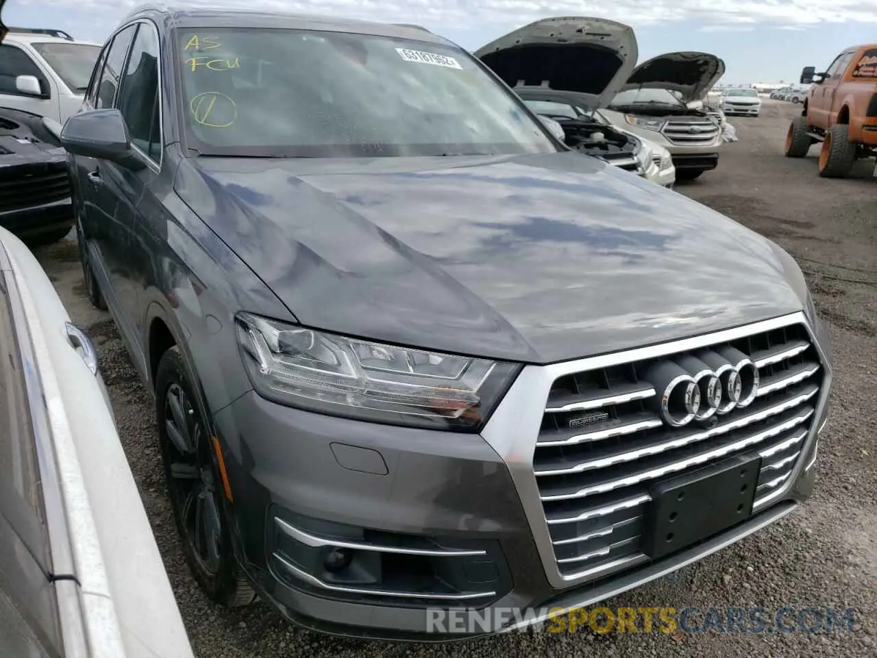 9 fotografías del automóvil dañado WA1VABF76KD040219 AUDI Q7 2019