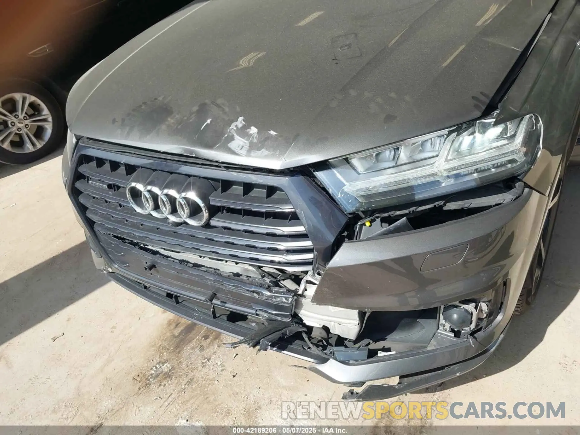 6 fotografías del automóvil dañado WA1VABF78KD018836 AUDI Q7 2019