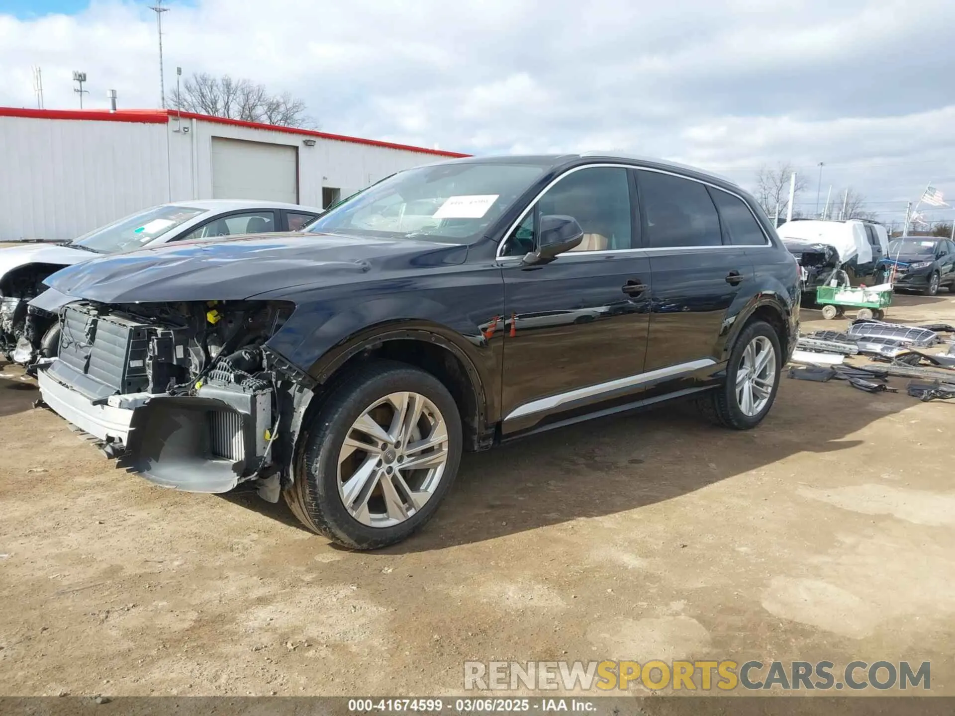 2 fotografías del automóvil dañado WA1AXAF74LD011455 AUDI Q7 2020