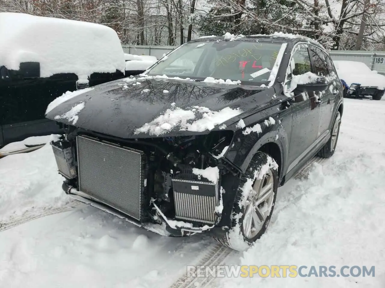 2 fotografías del automóvil dañado WA1LXAF70LD005337 AUDI Q7 2020