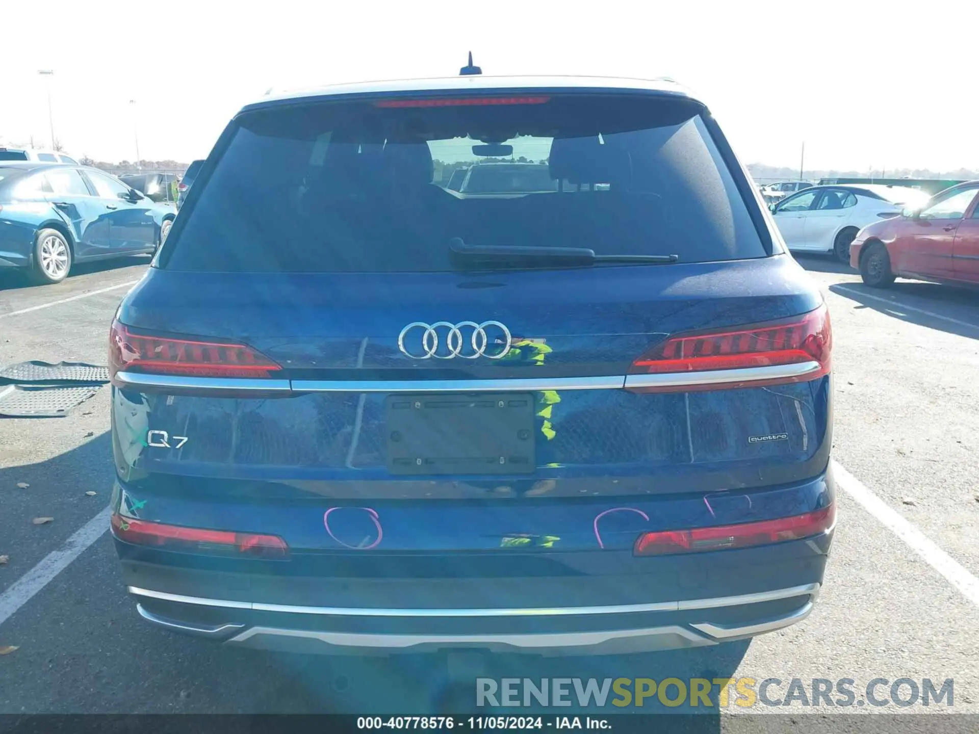 16 fotografías del automóvil dañado WA1LXAF7XLD009363 AUDI Q7 2020