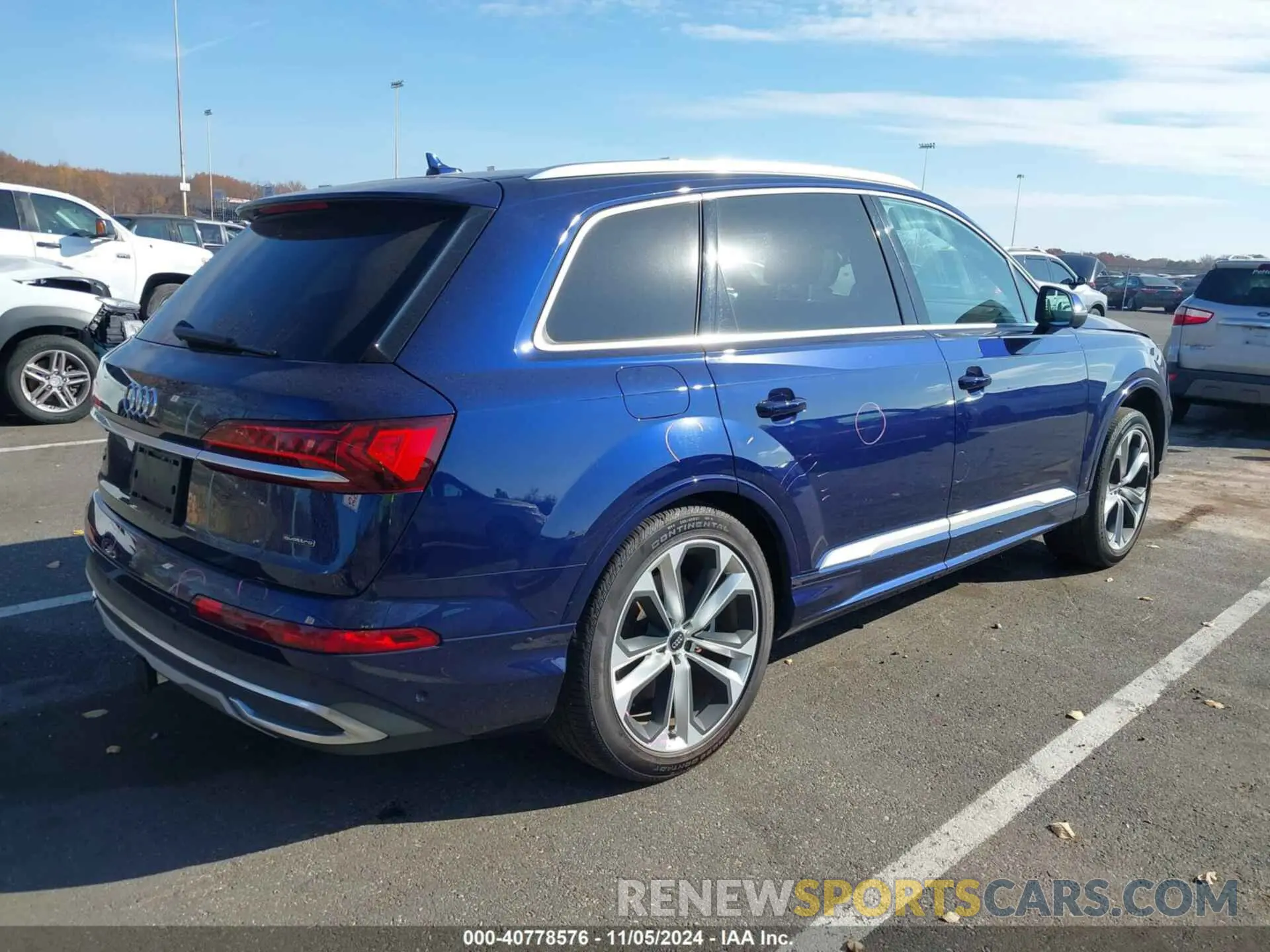 4 fotografías del automóvil dañado WA1LXAF7XLD009363 AUDI Q7 2020