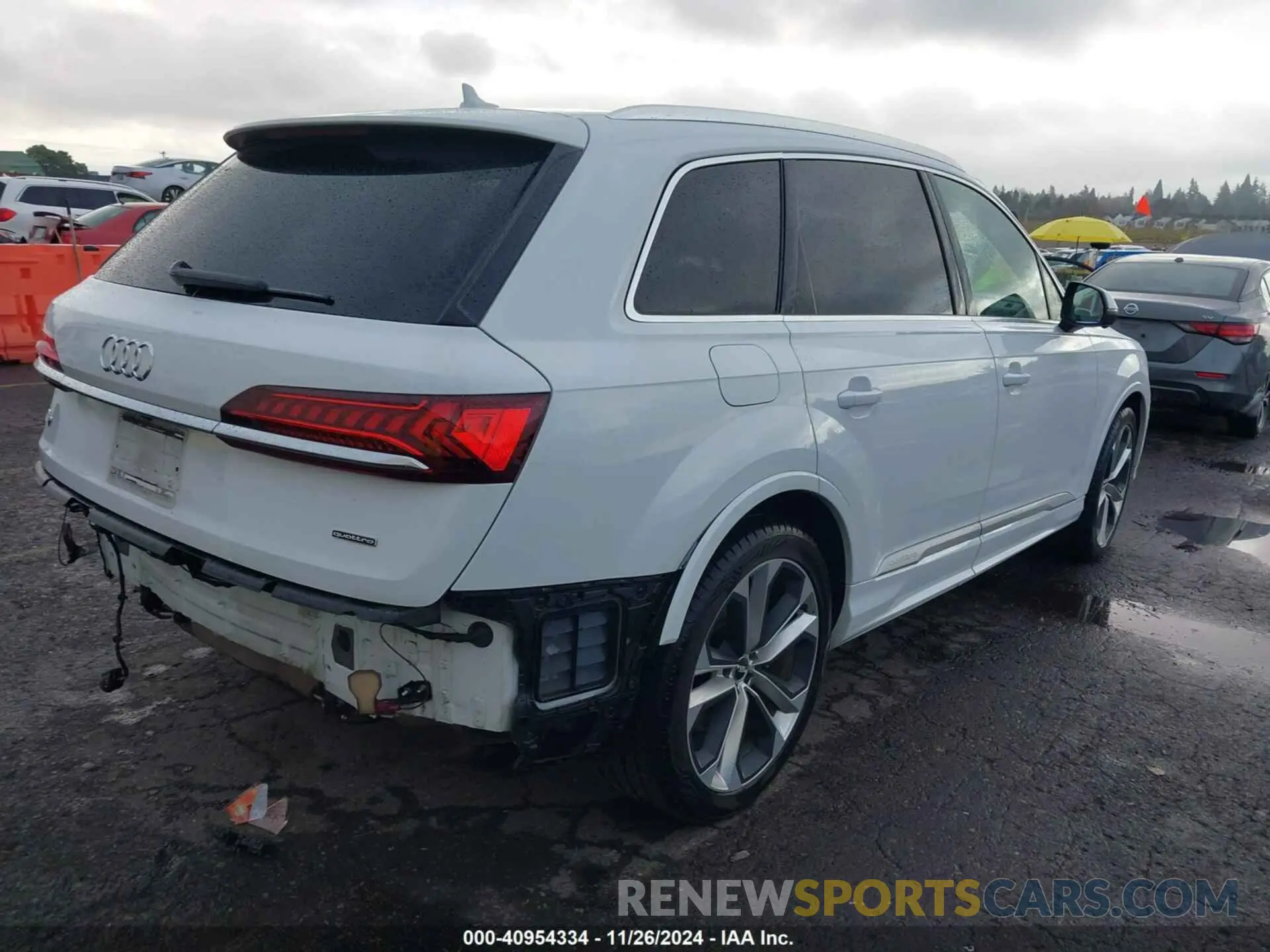 4 fotografías del automóvil dañado WA1VXAF70LD003547 AUDI Q7 2020