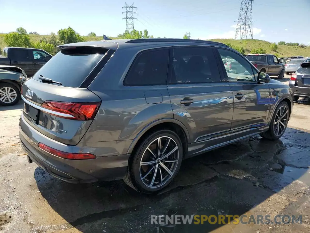 3 fotografías del automóvil dañado WA1VXAF71LD003878 AUDI Q7 2020