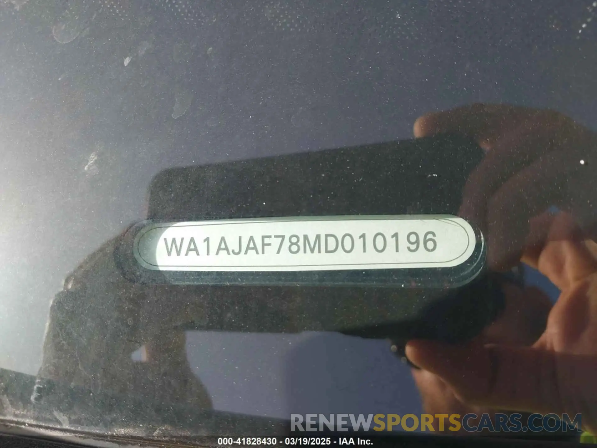 9 fotografías del automóvil dañado WA1AJAF78MD010196 AUDI Q7 2021