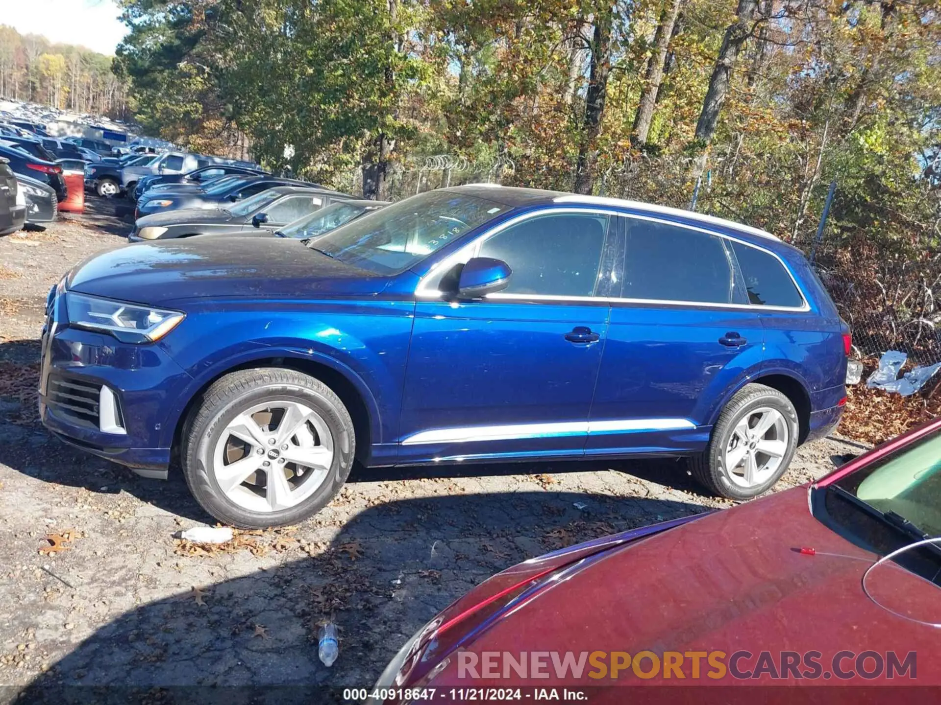 14 fotografías del automóvil dañado WA1AXAF71MD033818 AUDI Q7 2021
