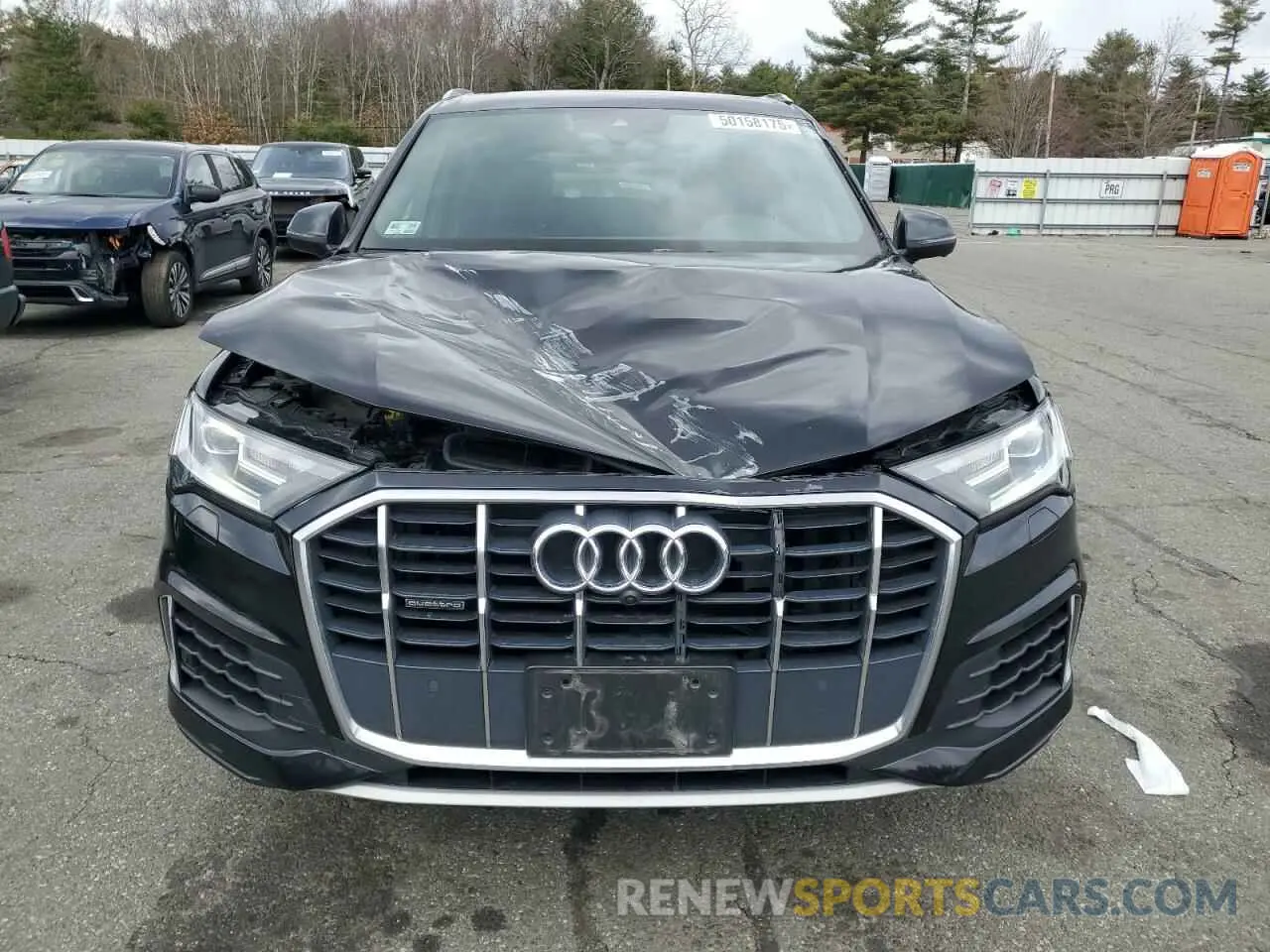 5 fotografías del automóvil dañado WA1AXAF76MD016948 AUDI Q7 2021