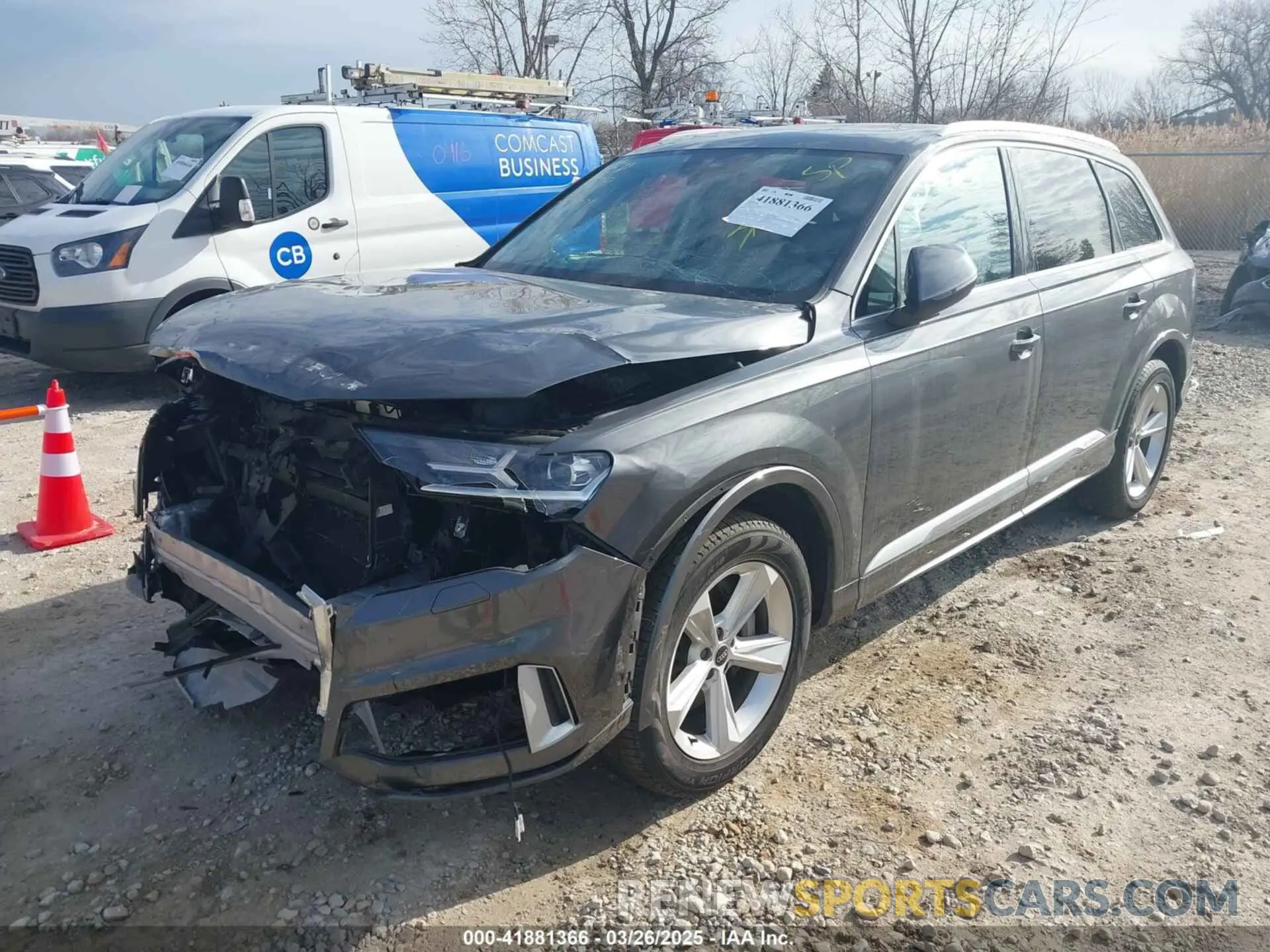2 fotografías del automóvil dañado WA1LJAF74MD031720 AUDI Q7 2021