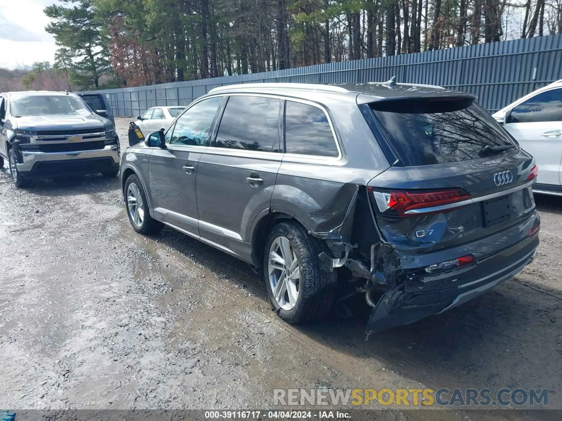 3 fotografías del automóvil dañado WA1LJAF74MD035329 AUDI Q7 2021