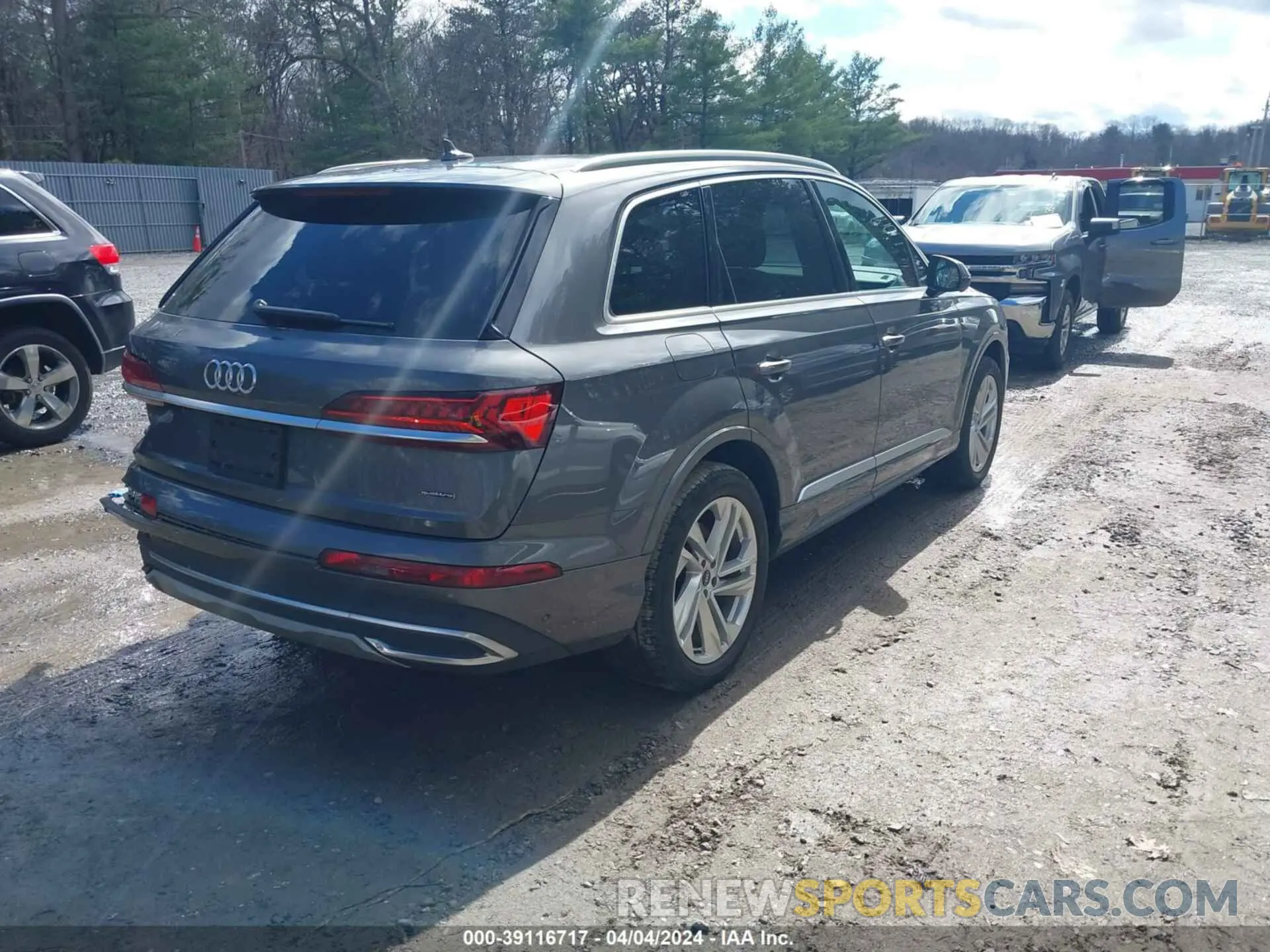 4 fotografías del automóvil dañado WA1LJAF74MD035329 AUDI Q7 2021