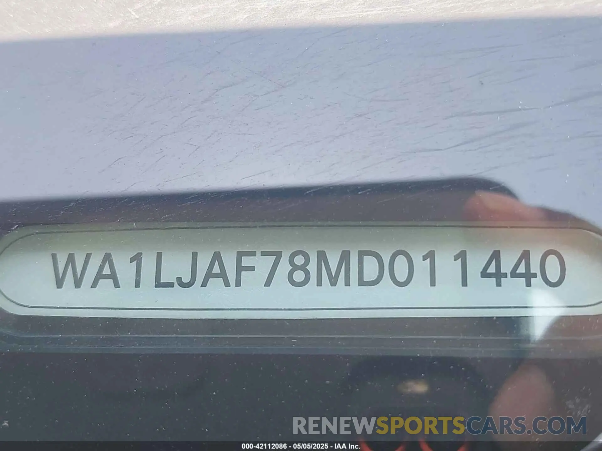 9 fotografías del automóvil dañado WA1LJAF78MD011440 AUDI Q7 2021